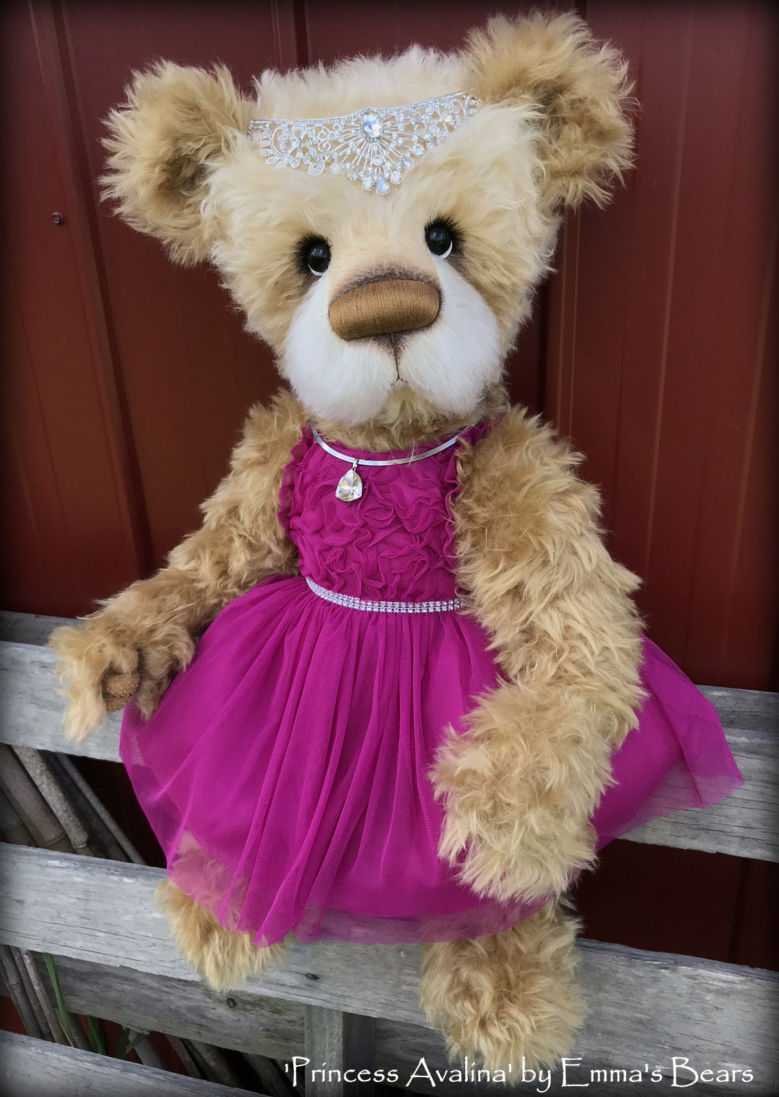 Princess Avalina - 29" Schulte Mohair Artist Bear by Emmas Bears - OOAK