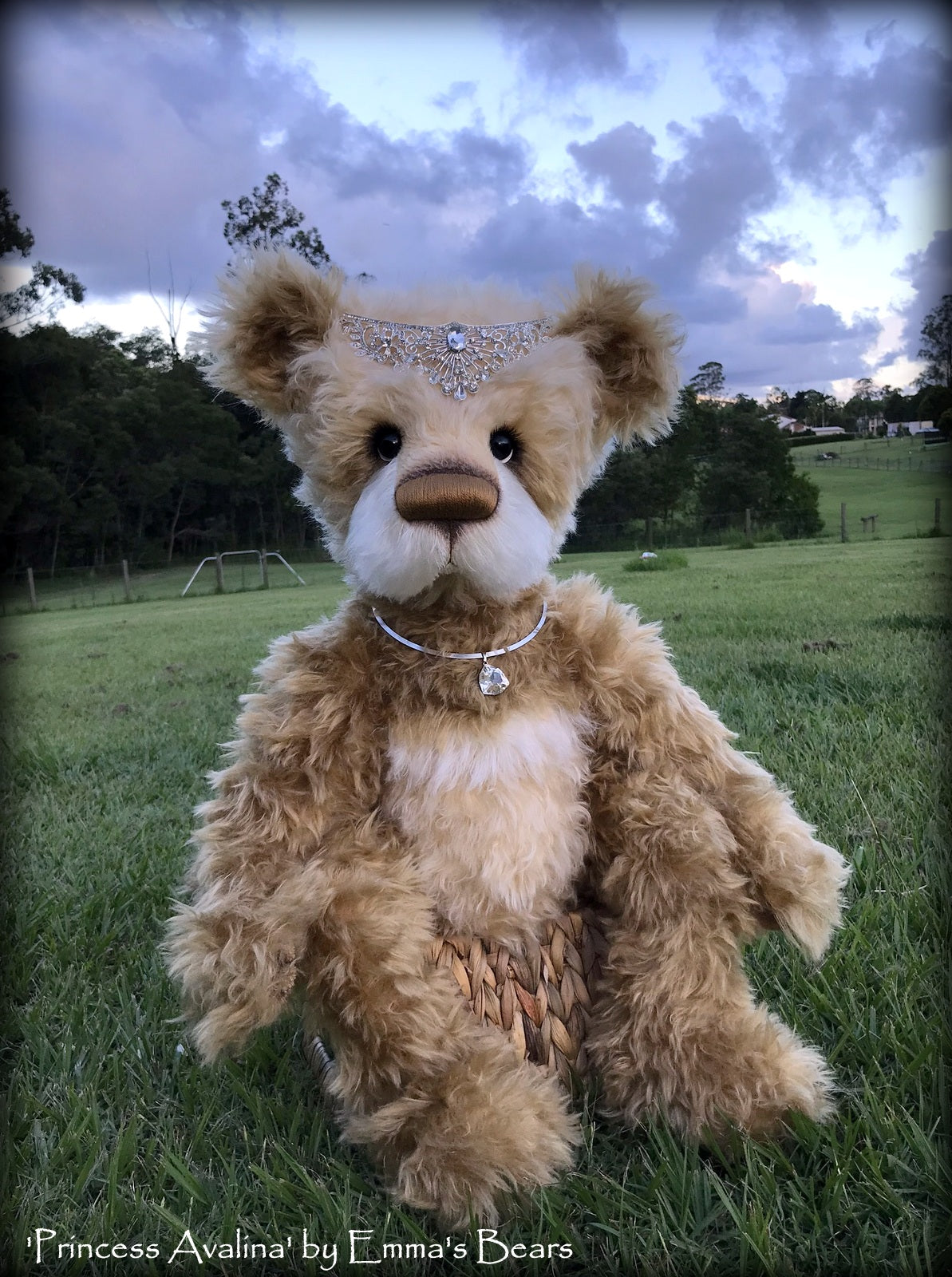 Princess Avalina - 29" Schulte Mohair Artist Bear by Emmas Bears - OOAK