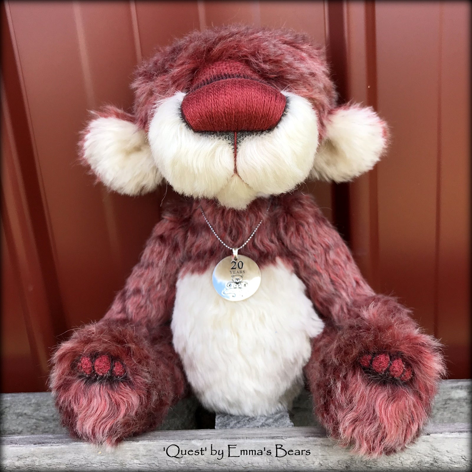 Quest - 20 Years of Emma's Bears Commemorative Teddy - OOAK in a series