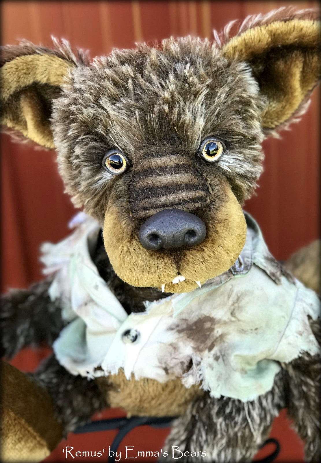 Remus - 18" mohair werewolf soft sculpture - OOAK by Emma's Bears