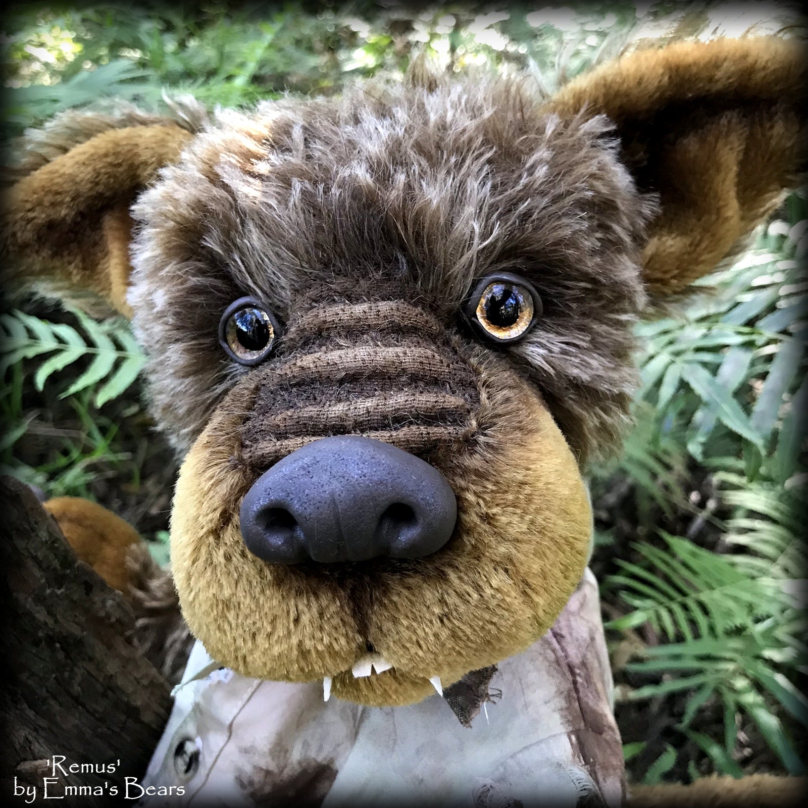 Remus - 18" mohair werewolf soft sculpture - OOAK by Emma's Bears