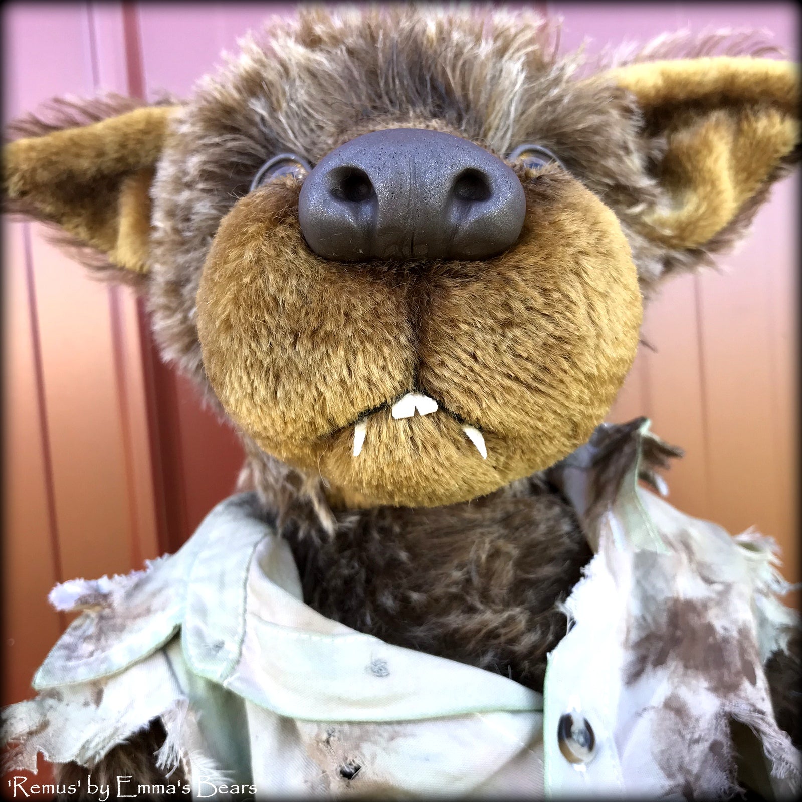 Remus - 18" mohair werewolf soft sculpture - OOAK by Emma's Bears