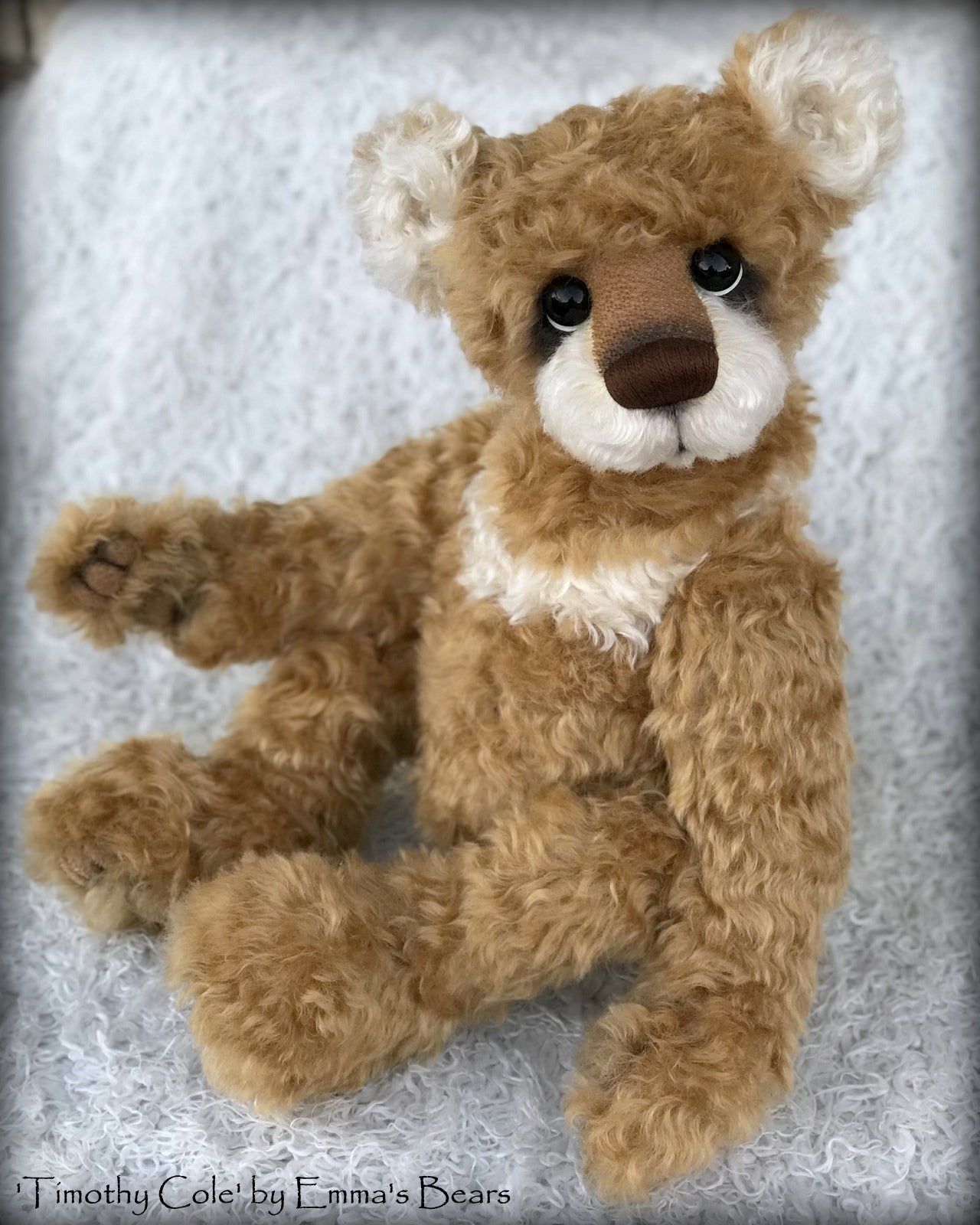 Timothy Cole - 21" Christmas 2018 Toddler Artist Bear by Emma's Bears - OOAK