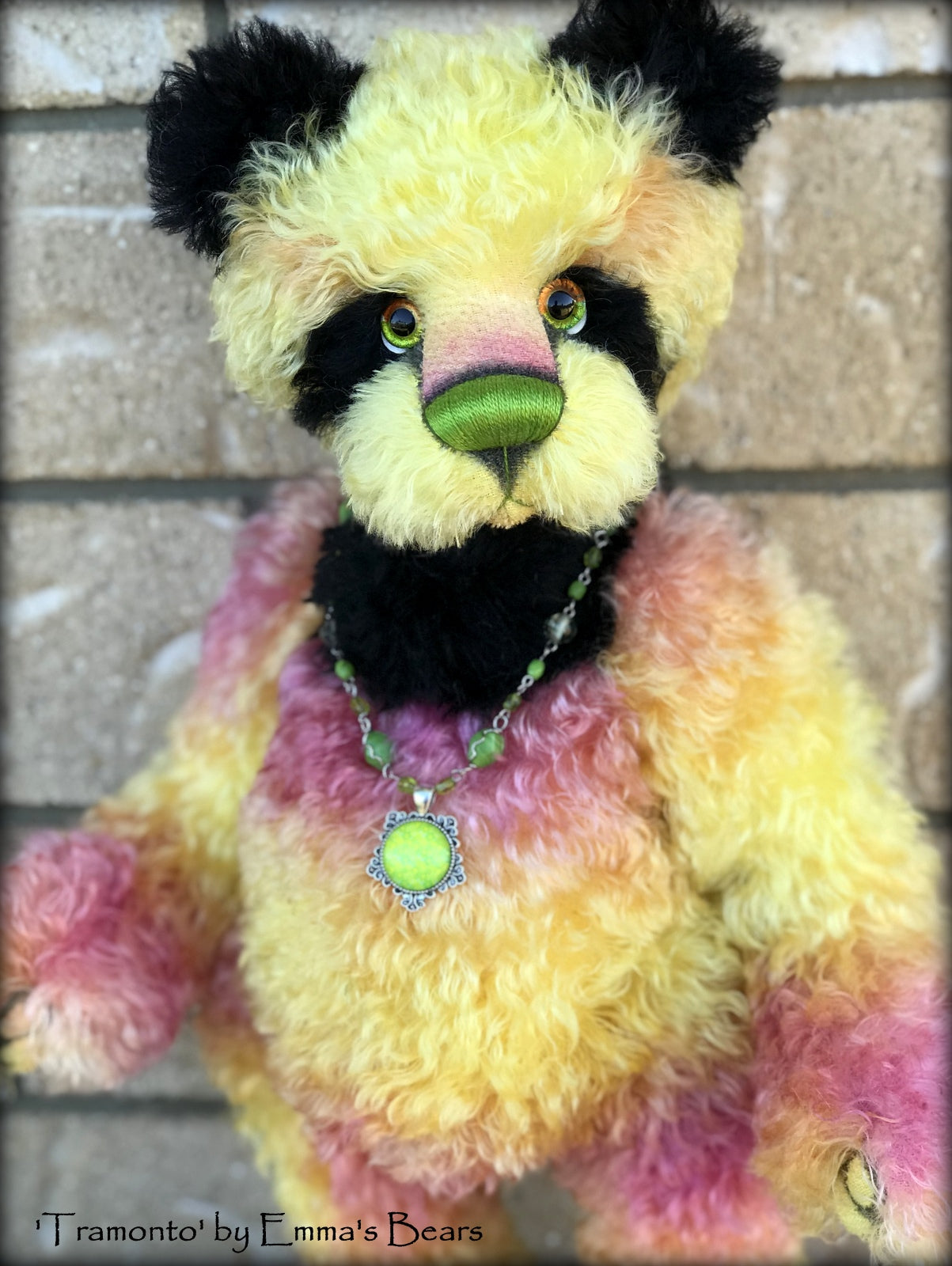 Tramonto - 19in hand dyed mohair Artist Bear by Emmas Bears - OOAK