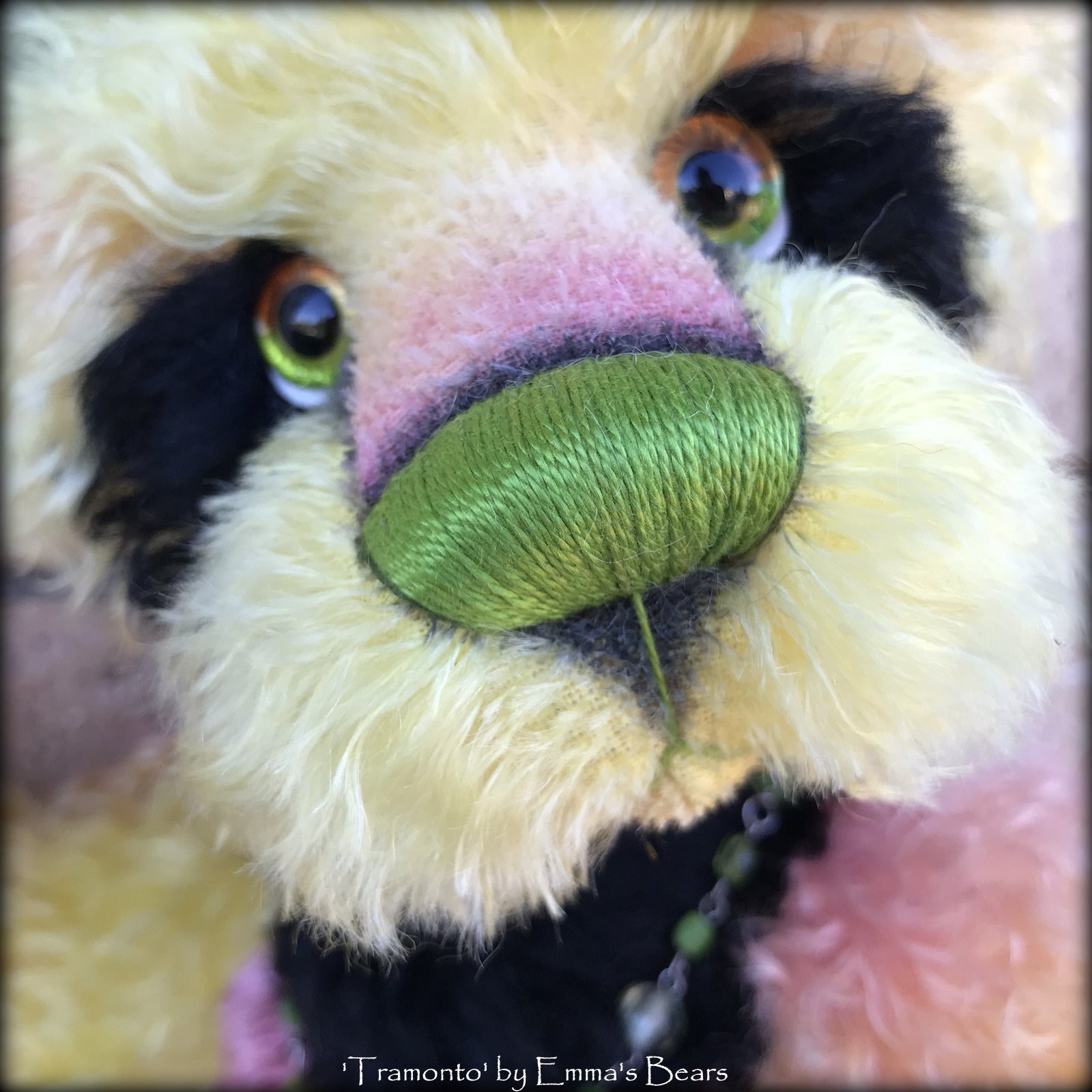 Tramonto - 19in hand dyed mohair Artist Bear by Emmas Bears - OOAK