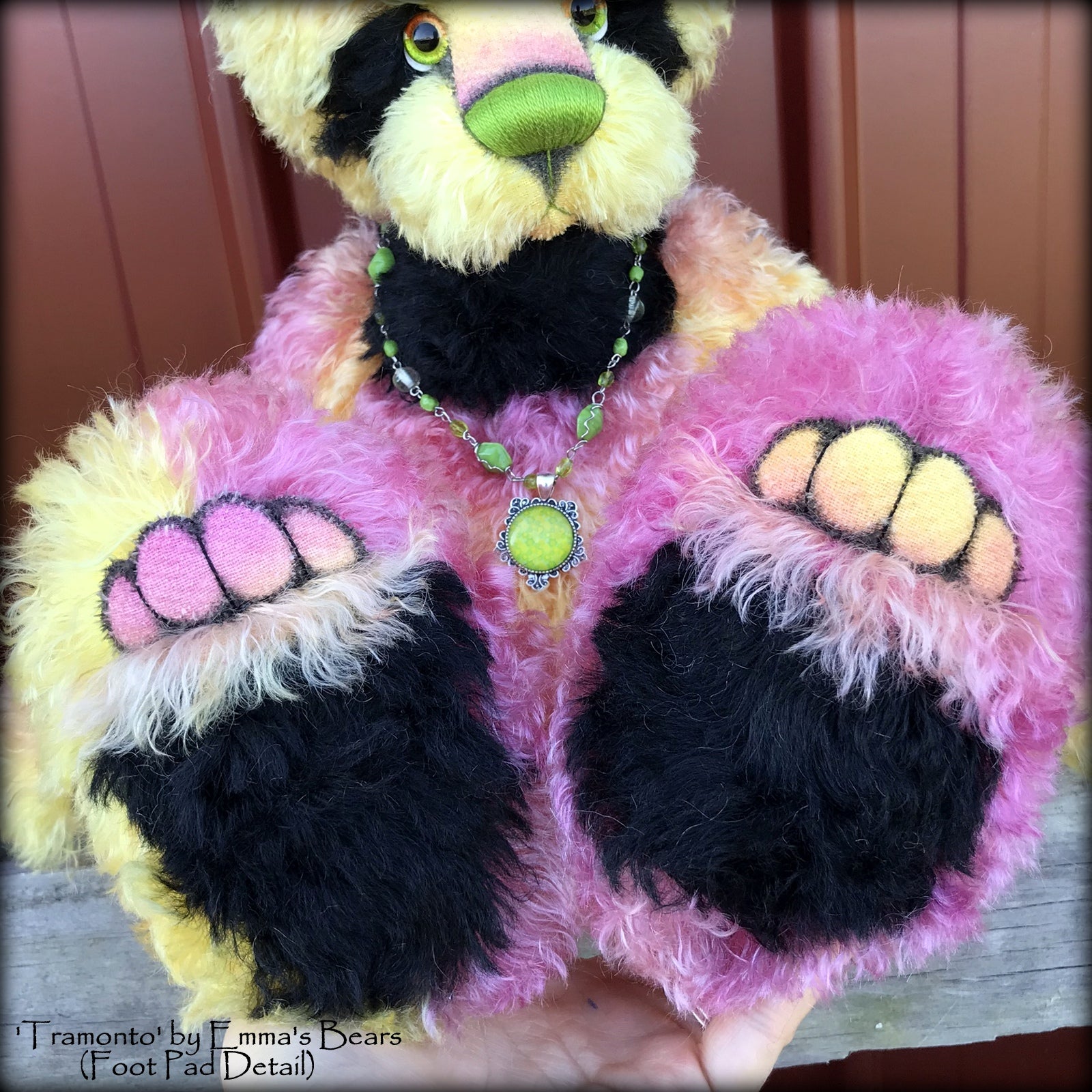 Tramonto - 19in hand dyed mohair Artist Bear by Emmas Bears - OOAK