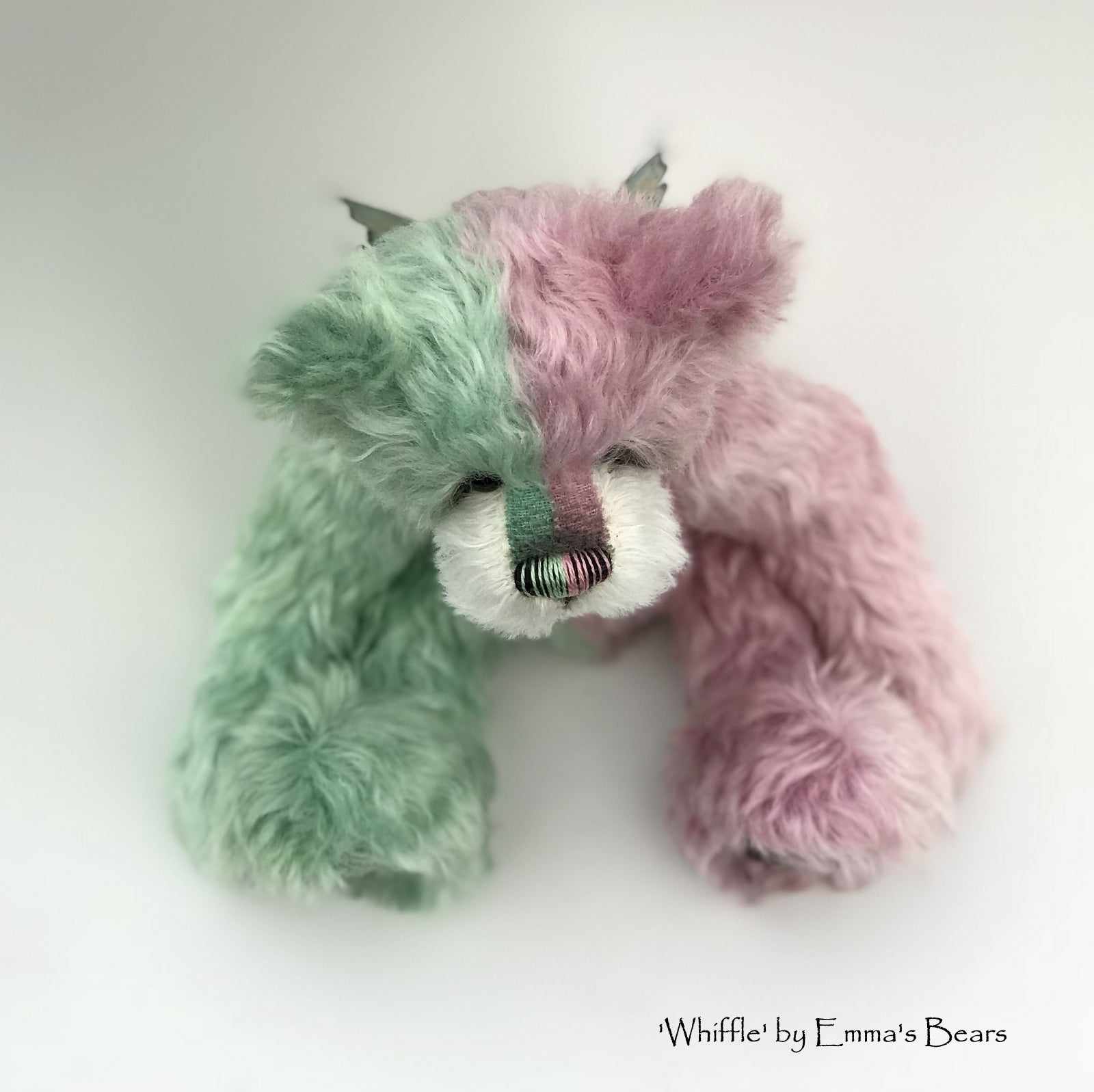 Whiffle - 10" Hand dyed artist Easter Butterfly Bear by Emma's Bears - OOAK