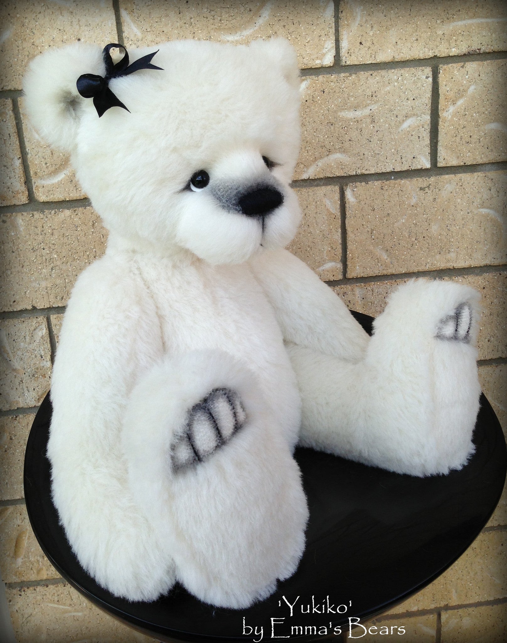 Yukiko - 22" large ALPACA artist bear - OOAK by Emma's Bears