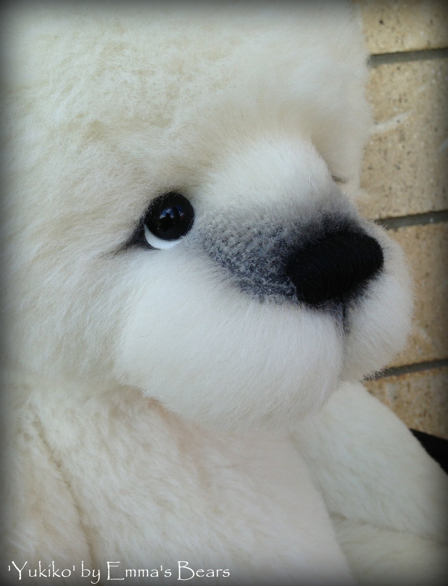 Yukiko - 22" large ALPACA artist bear - OOAK by Emma's Bears
