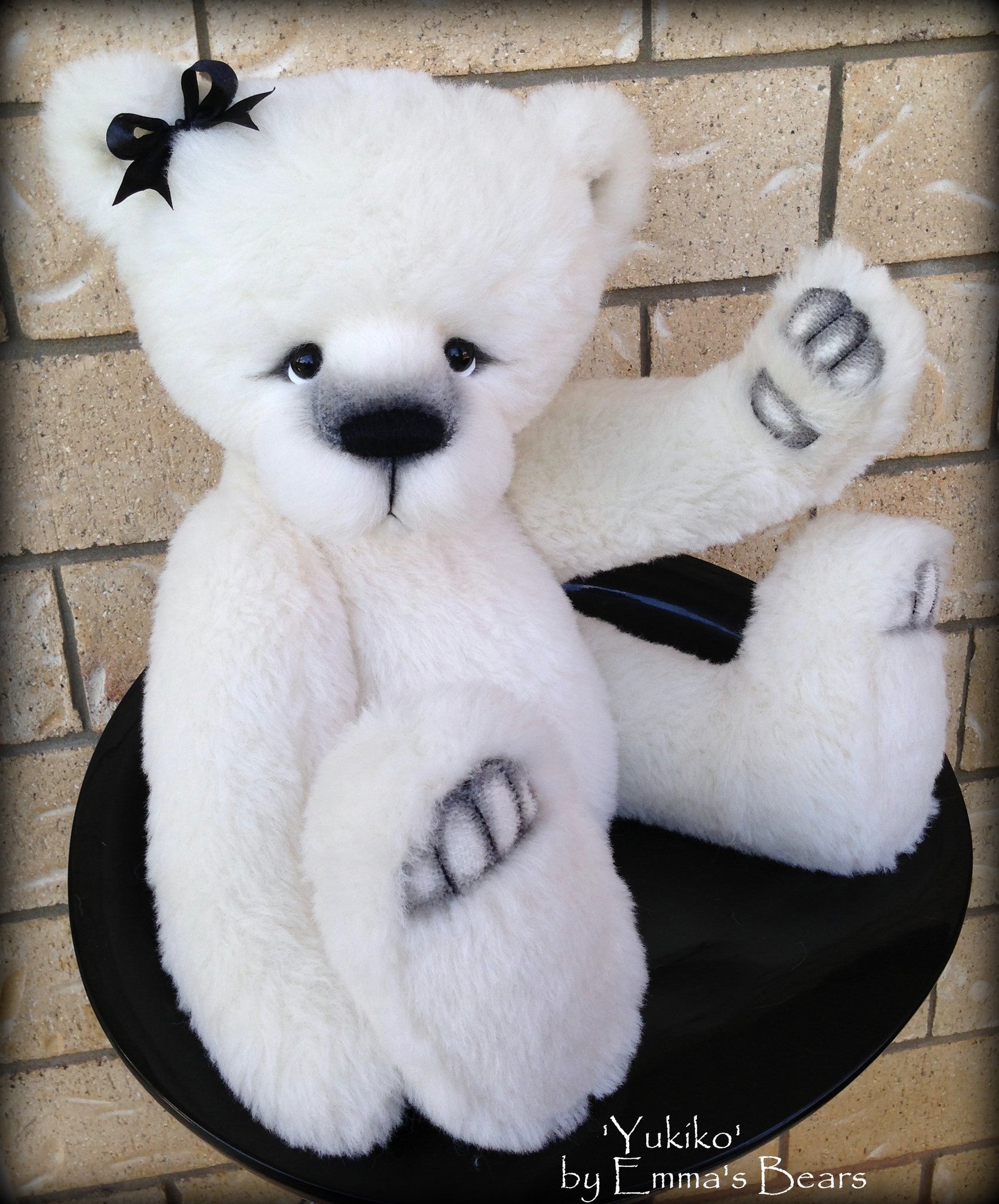 Yukiko - 22" large ALPACA artist bear - OOAK by Emma's Bears