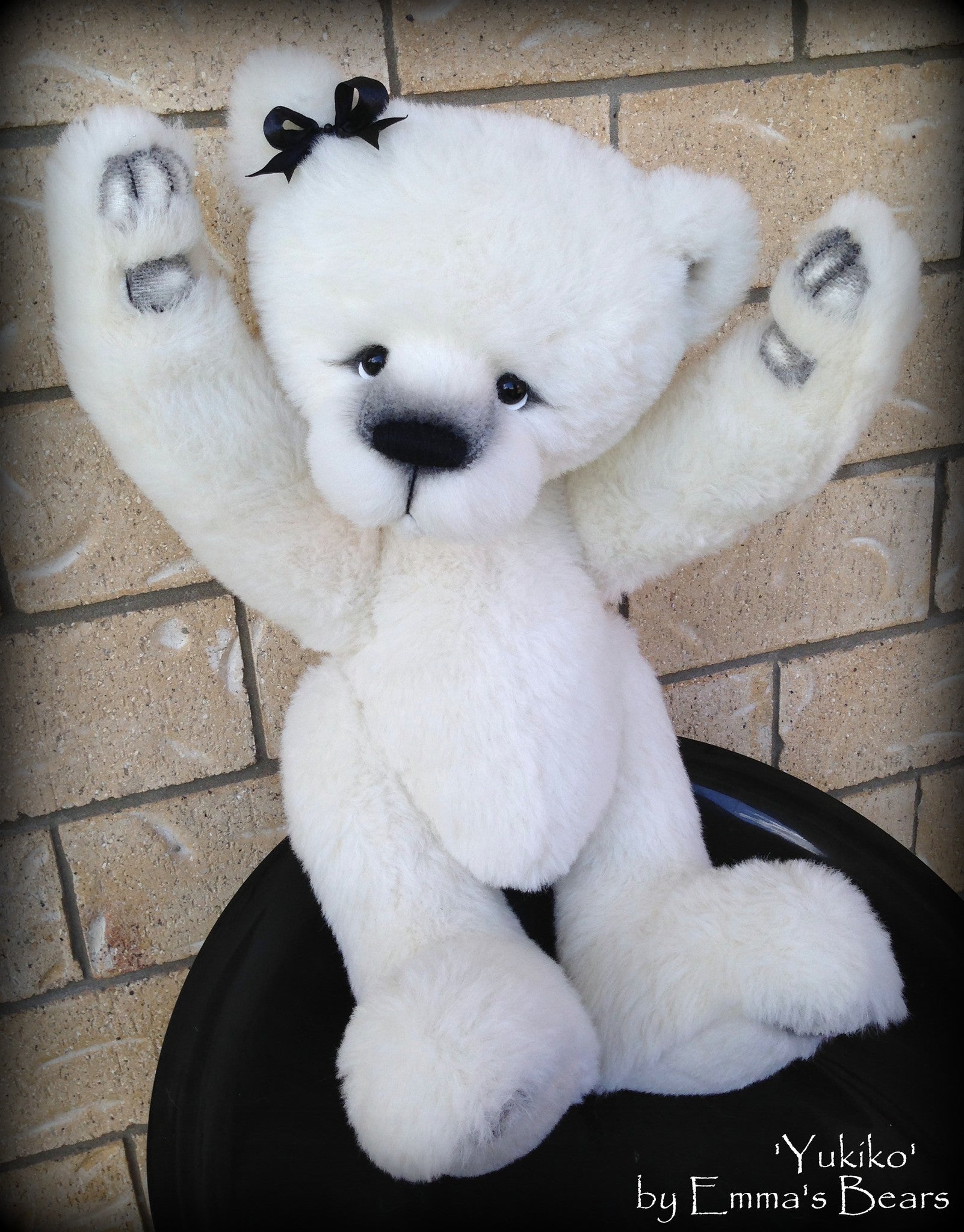 Yukiko - 22" large ALPACA artist bear - OOAK by Emma's Bears