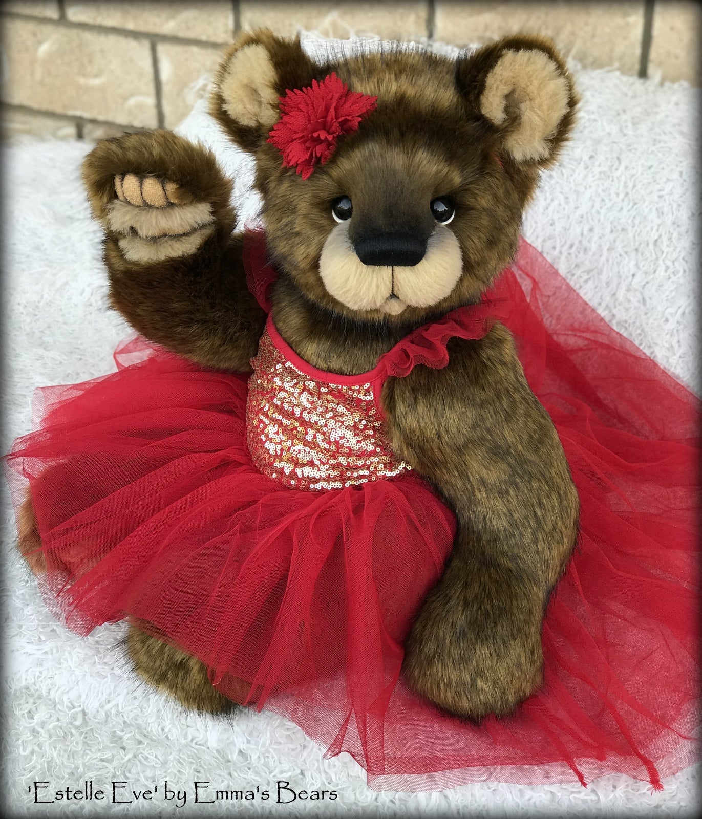 Estelle Eve - 25" Christmas 2018 Toddler Artist Bear by Emma's Bears - OOAK