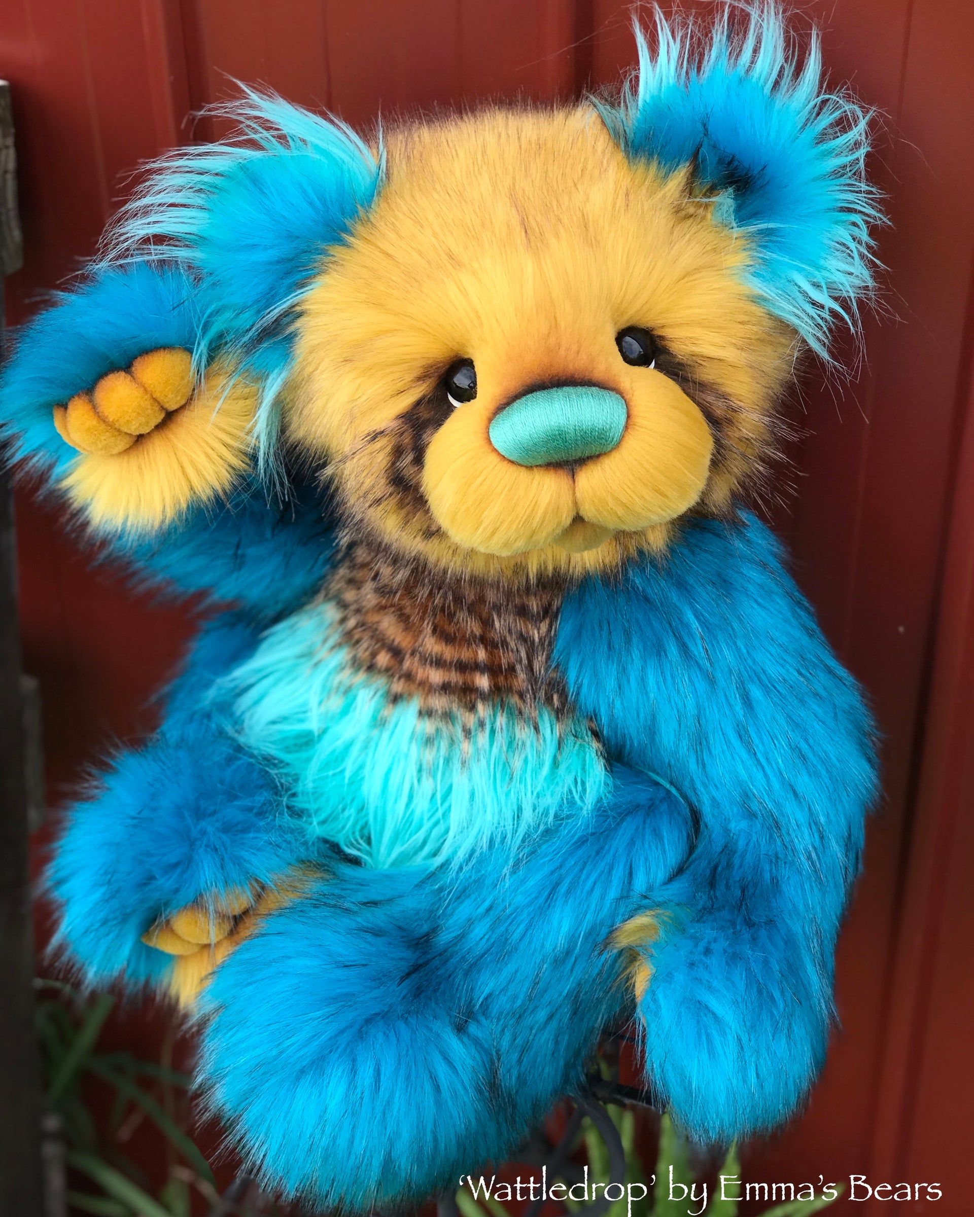Wattledrop - 24" faux fur bear by Emmas Bears - OOAK