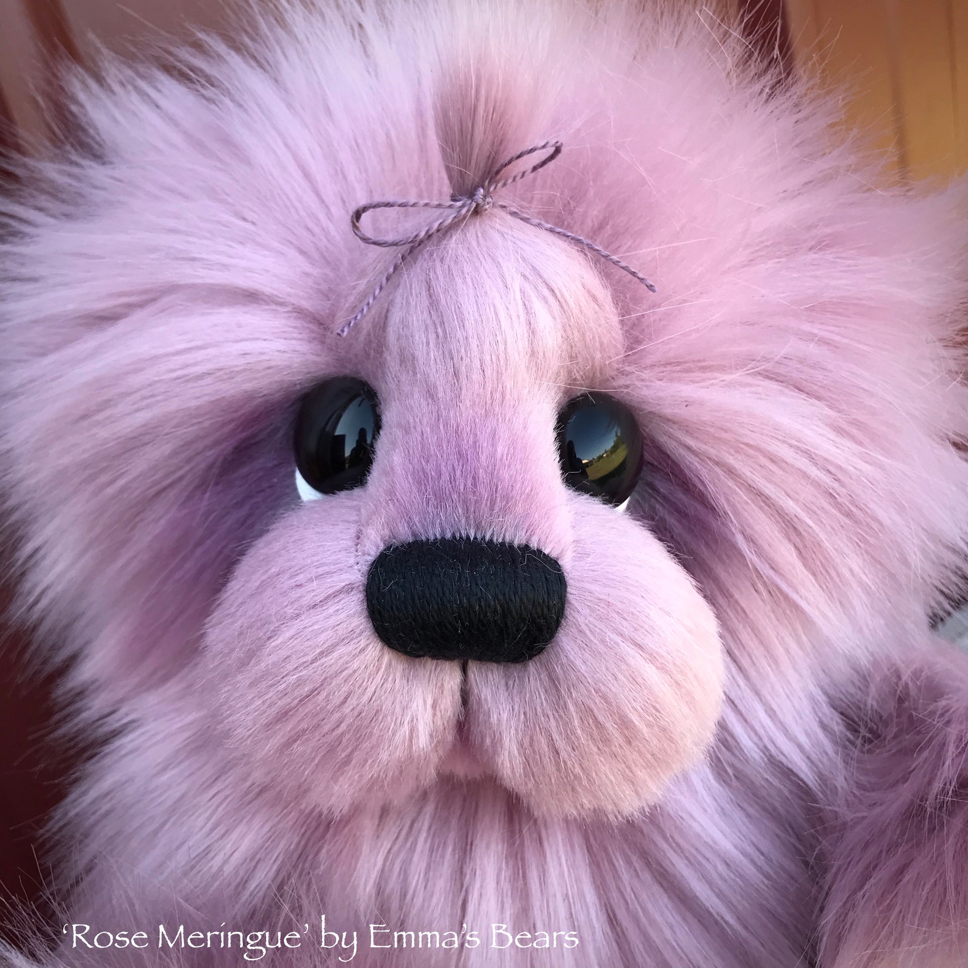 Rose Meringue - 13" faux fur Artist Bear by Emma's Bears - OOAK