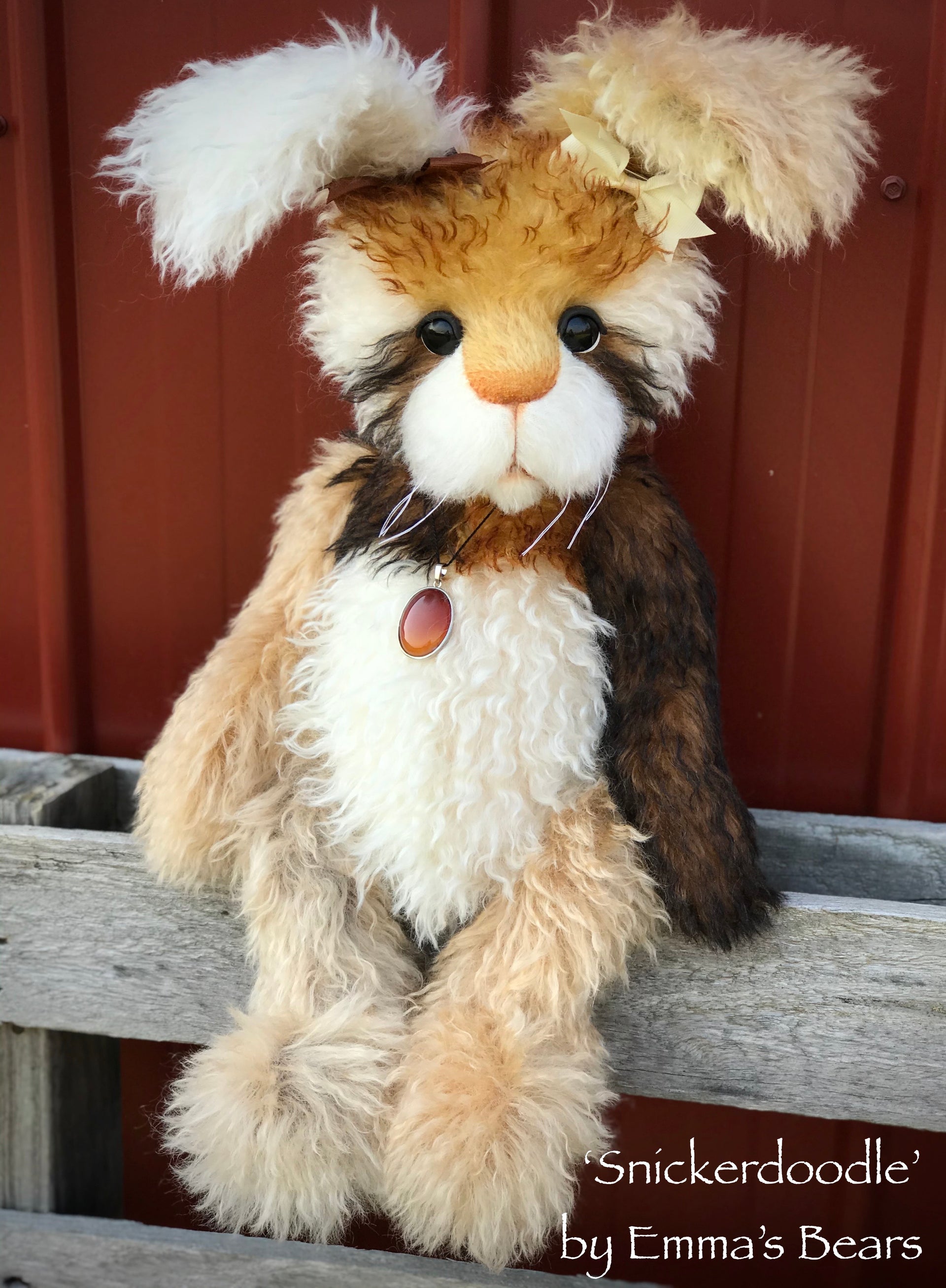 Snickerdoodle - 17" Mohair artist bunny by Emma's Bears - OOAK