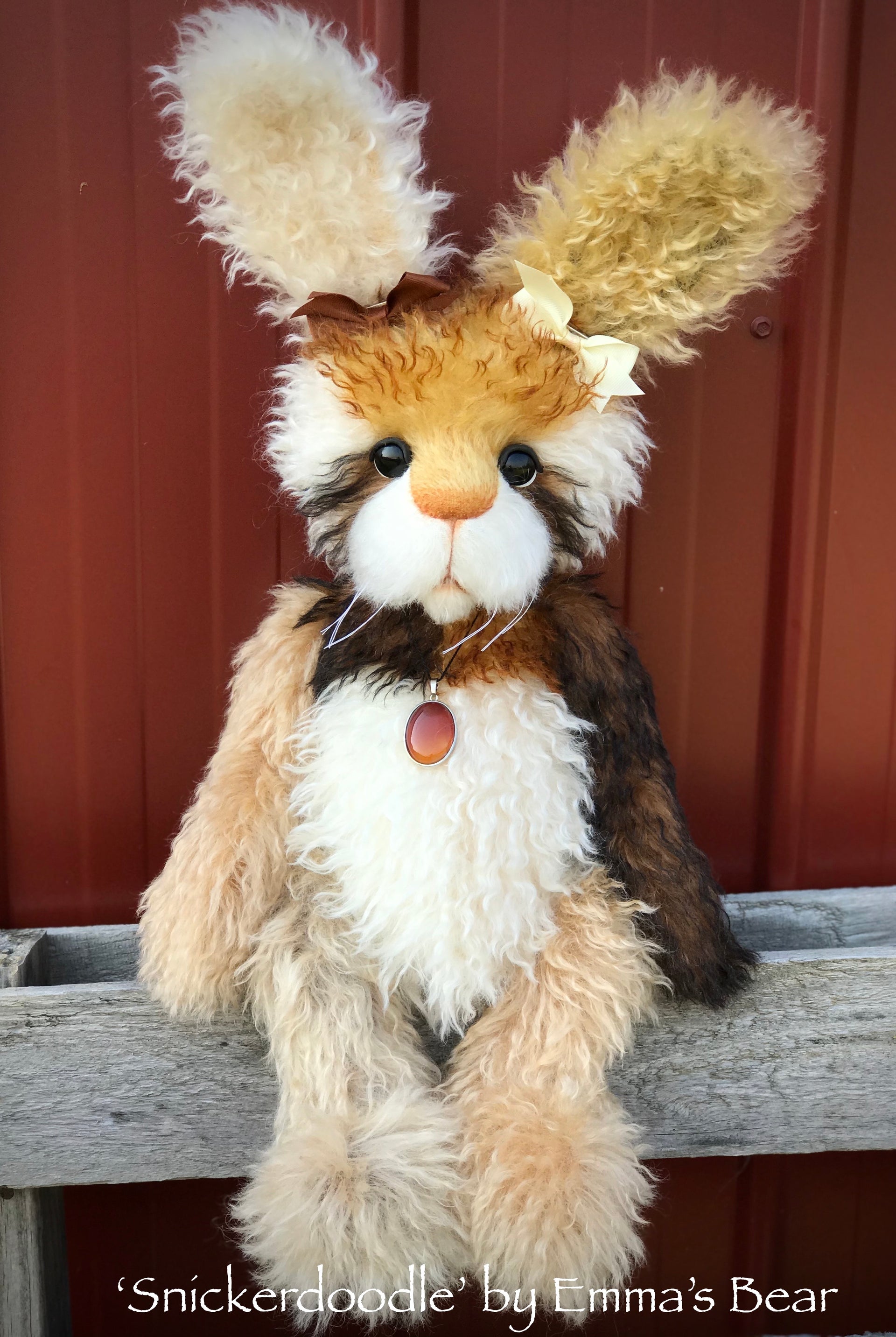 Snickerdoodle - 17" Mohair artist bunny by Emma's Bears - OOAK