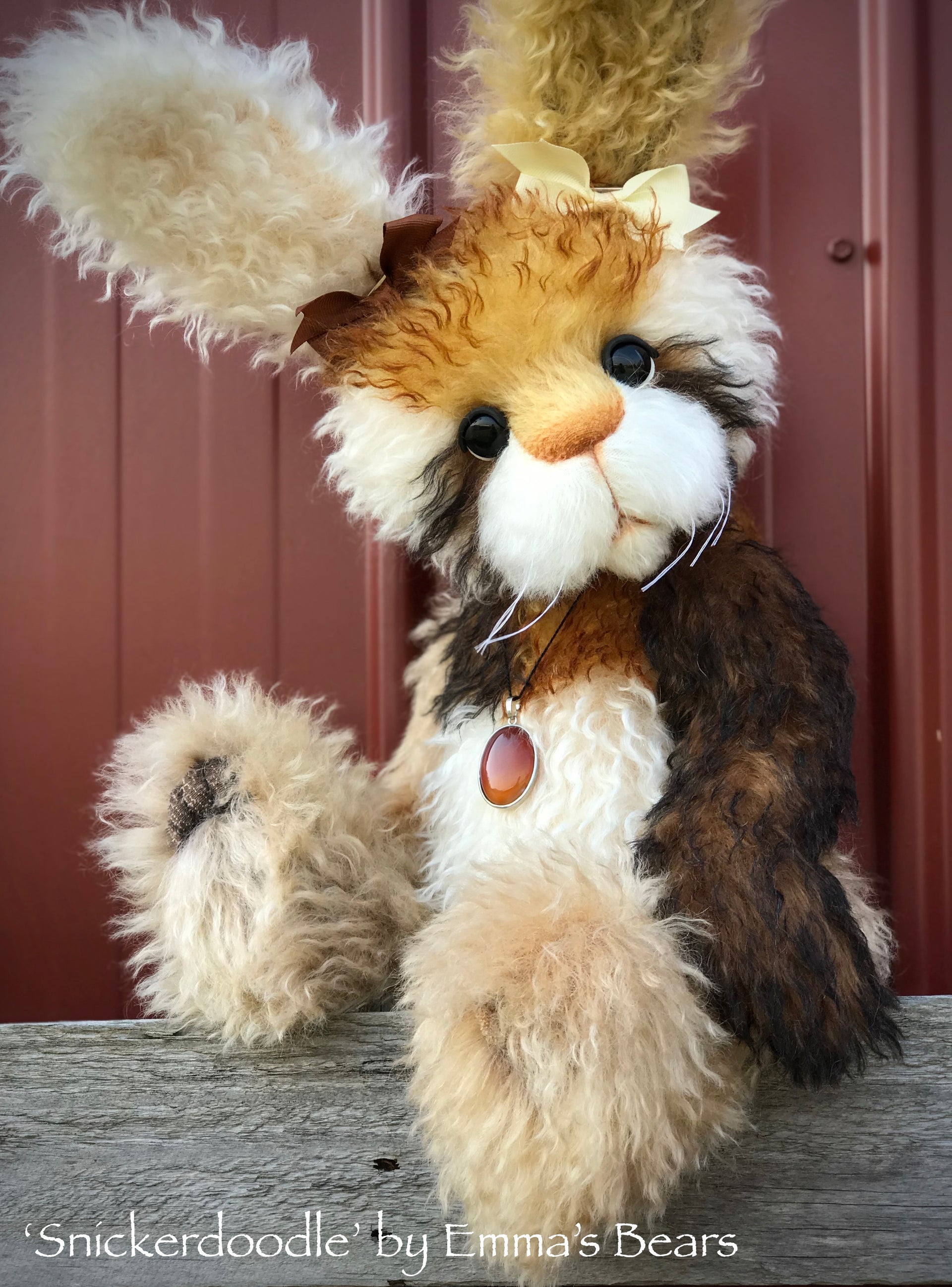 Snickerdoodle - 17" Mohair artist bunny by Emma's Bears - OOAK