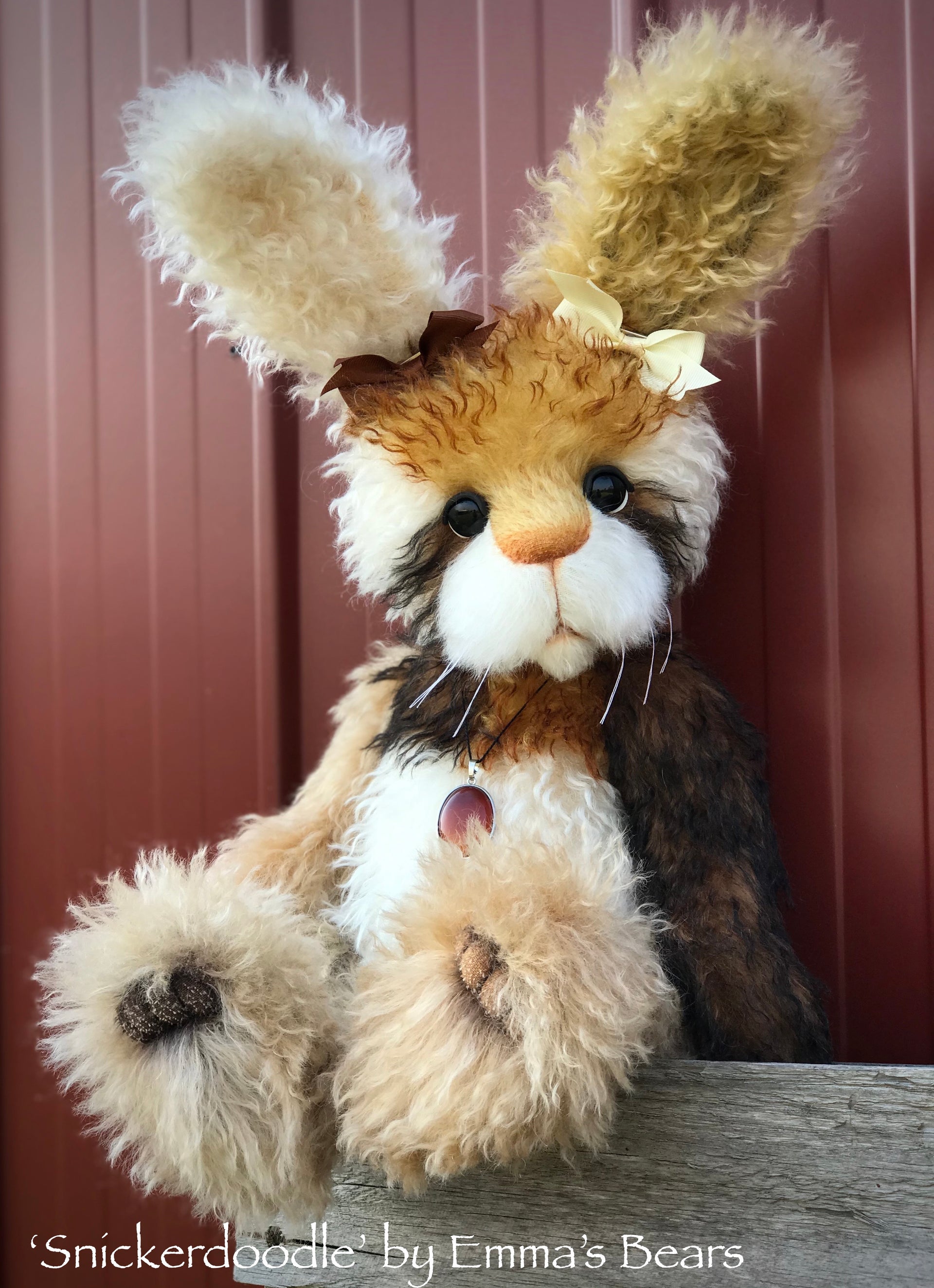 Snickerdoodle - 17" Mohair artist bunny by Emma's Bears - OOAK
