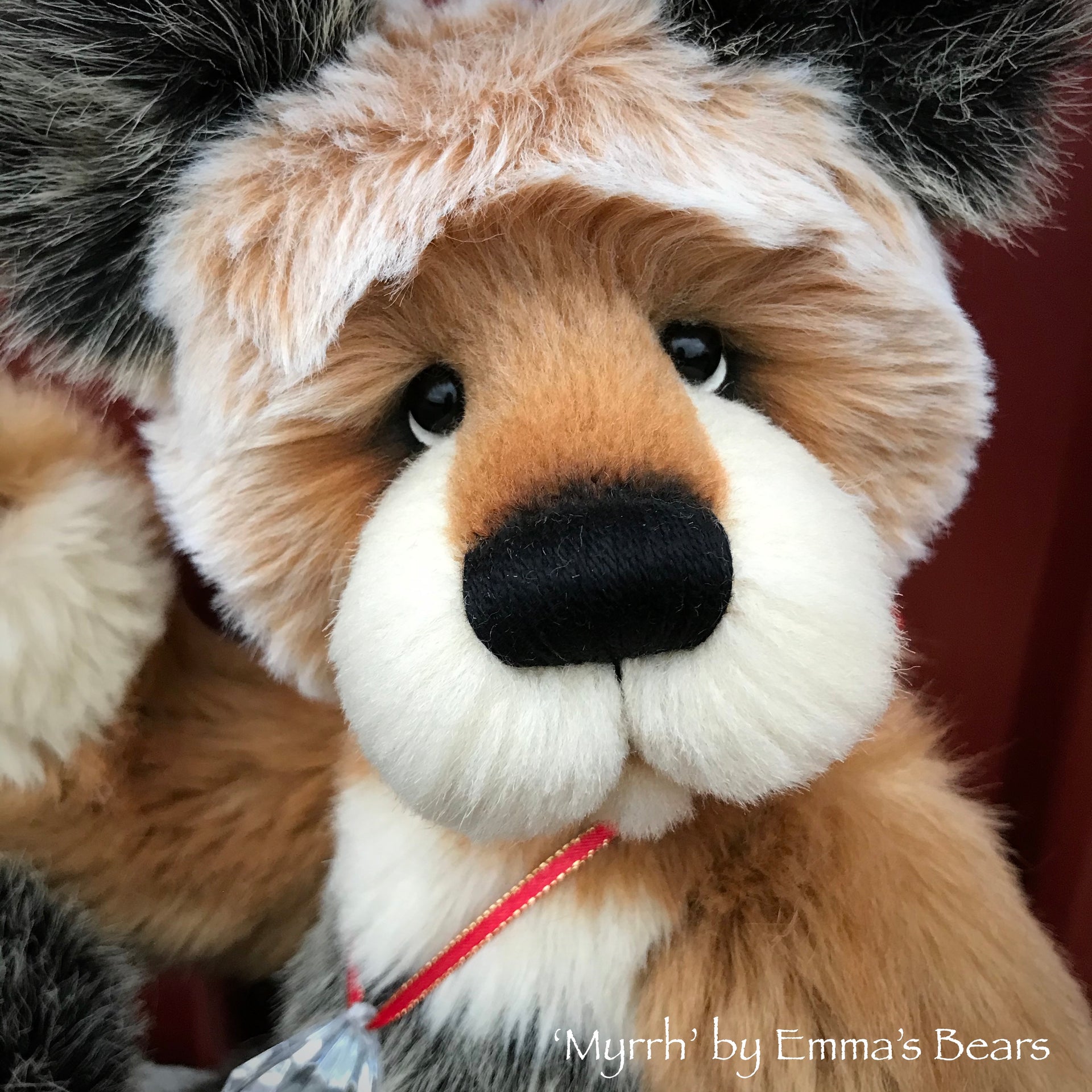 Myrrh - 16" faux fur Christmas Artist Bear by Emma's Bears - OOAK
