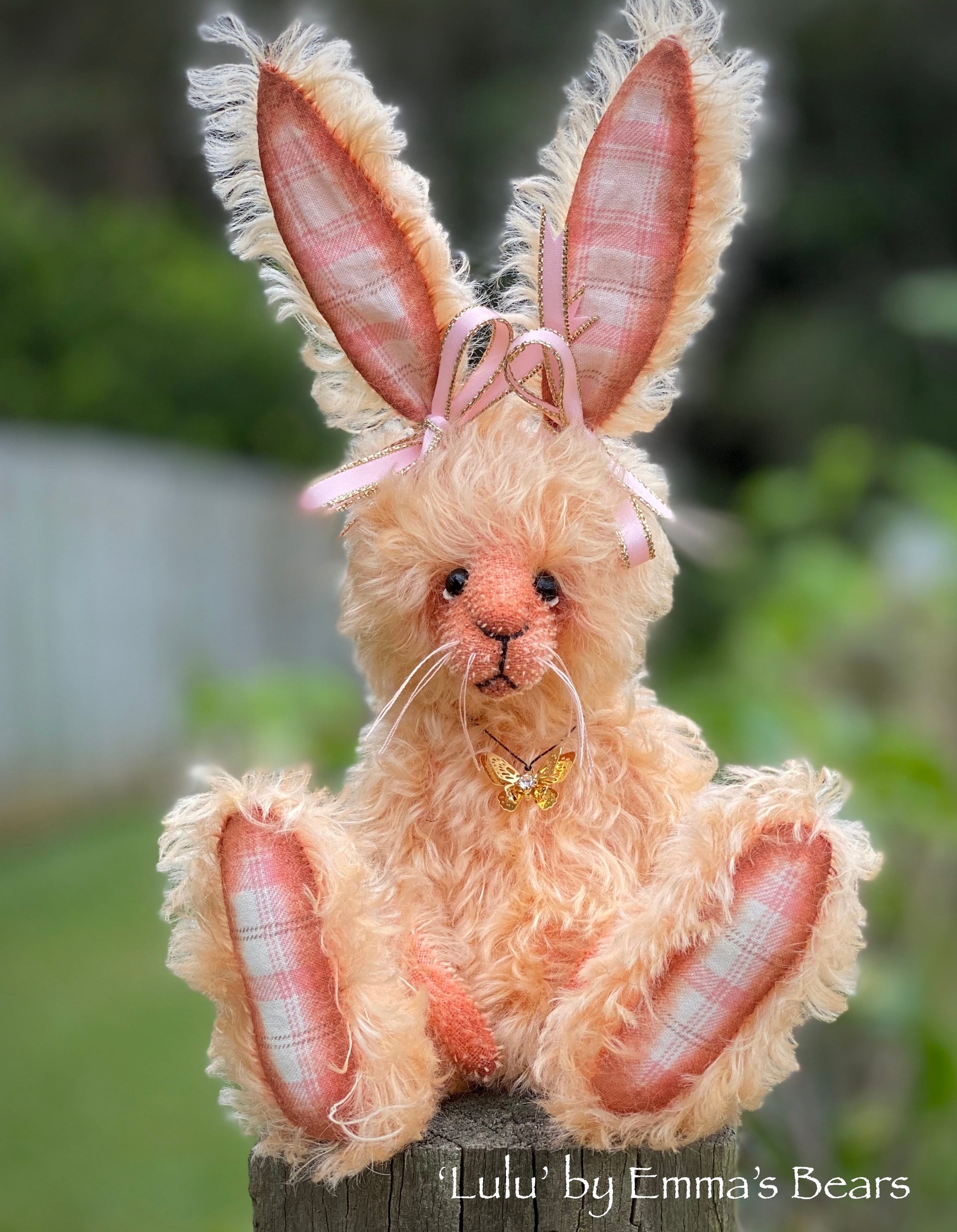 SALE Lulu - 8" Mohair Artist Bunny by Emma's Bears - OOAK