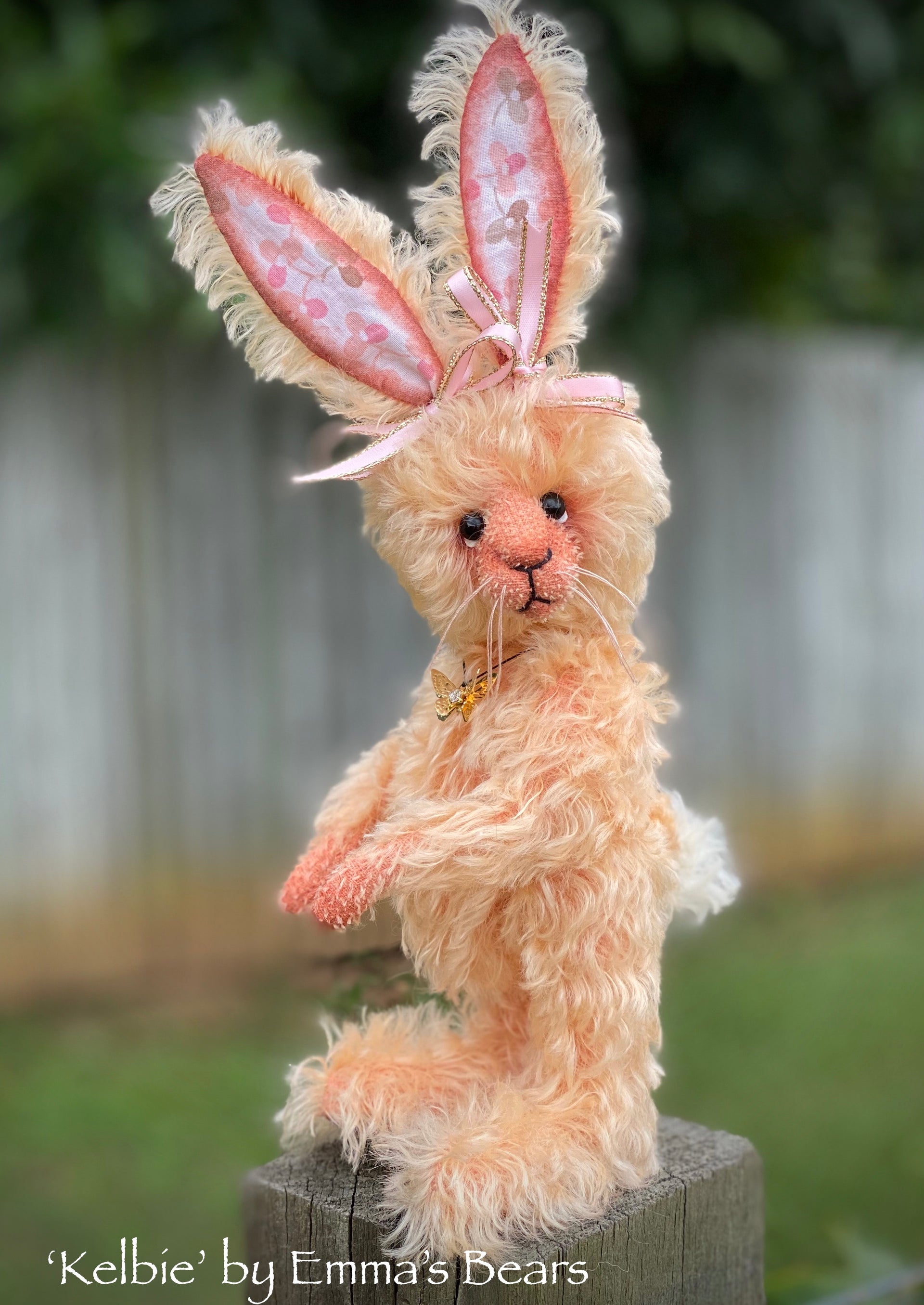 Kelbie - 8" Mohair Artist Bunny by Emma's Bears - OOAK