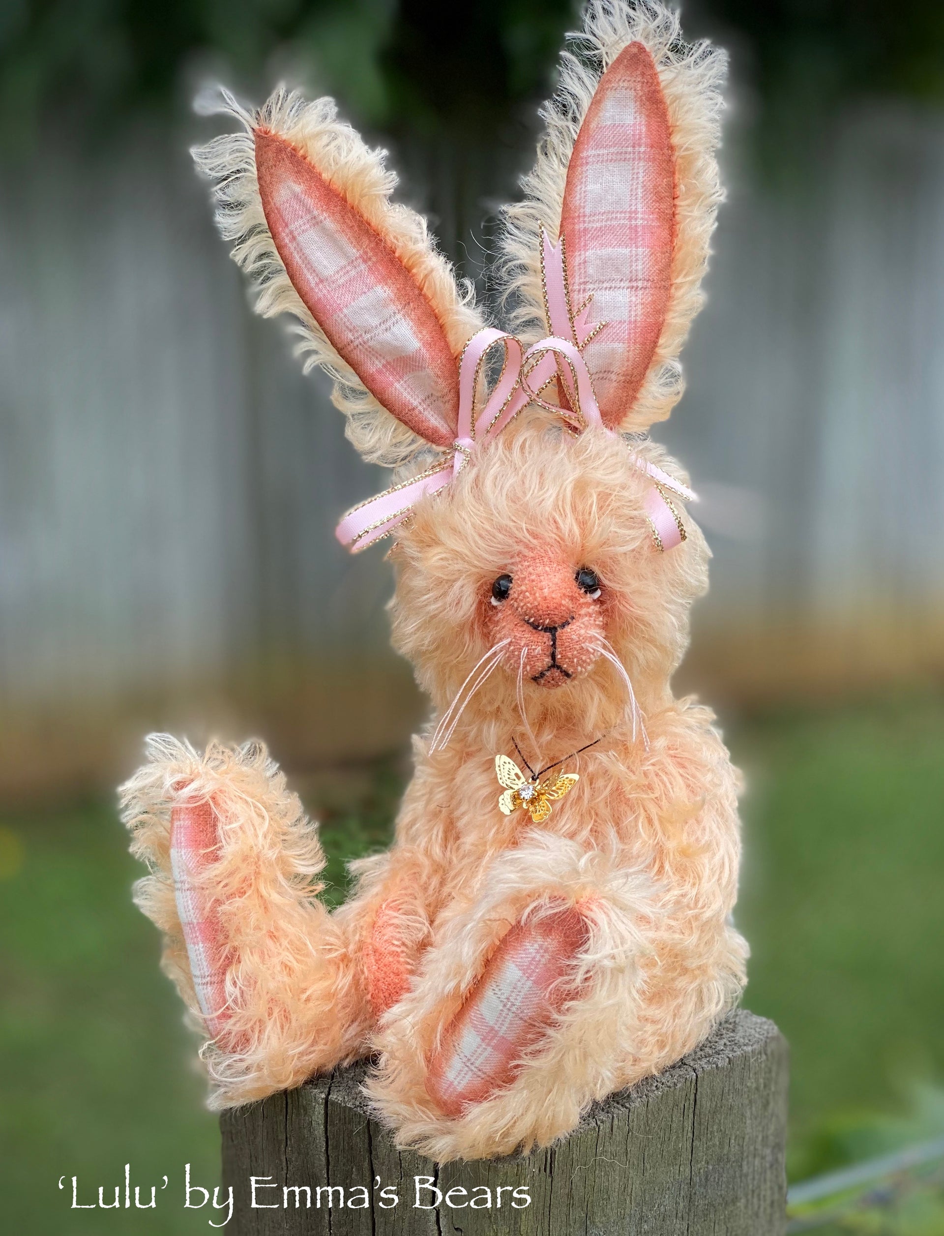 SALE Lulu - 8" Mohair Artist Bunny by Emma's Bears - OOAK