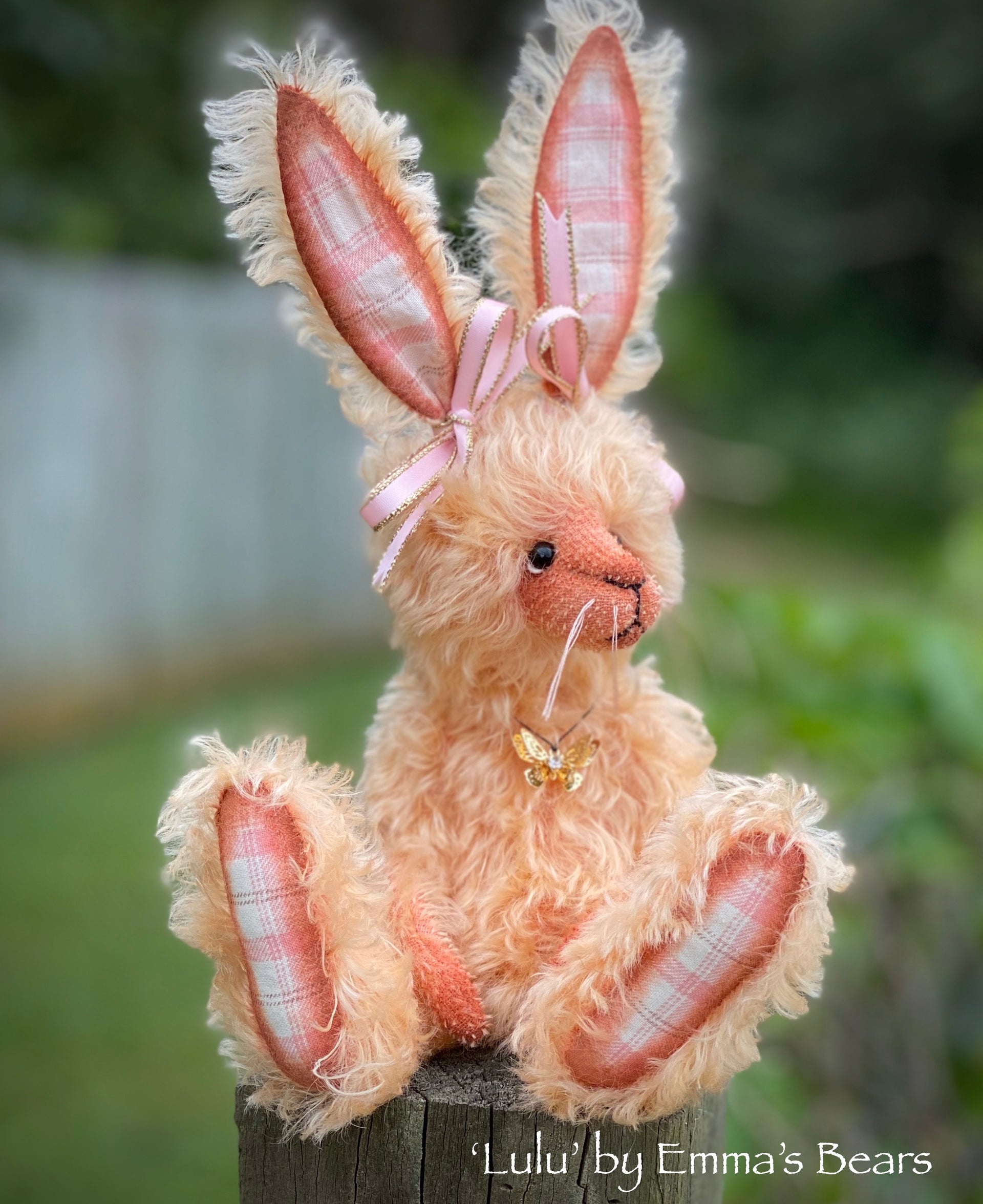 SALE Lulu - 8" Mohair Artist Bunny by Emma's Bears - OOAK
