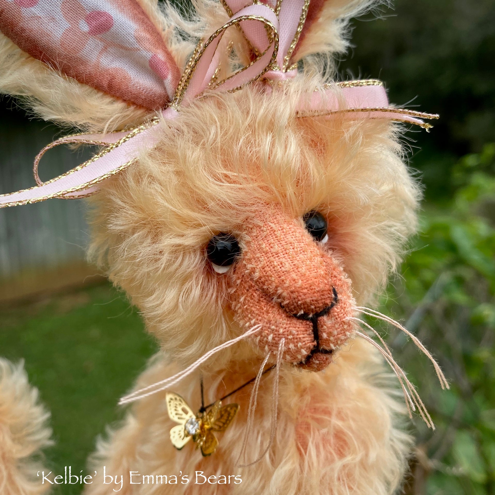 Kelbie - 8" Mohair Artist Bunny by Emma's Bears - OOAK