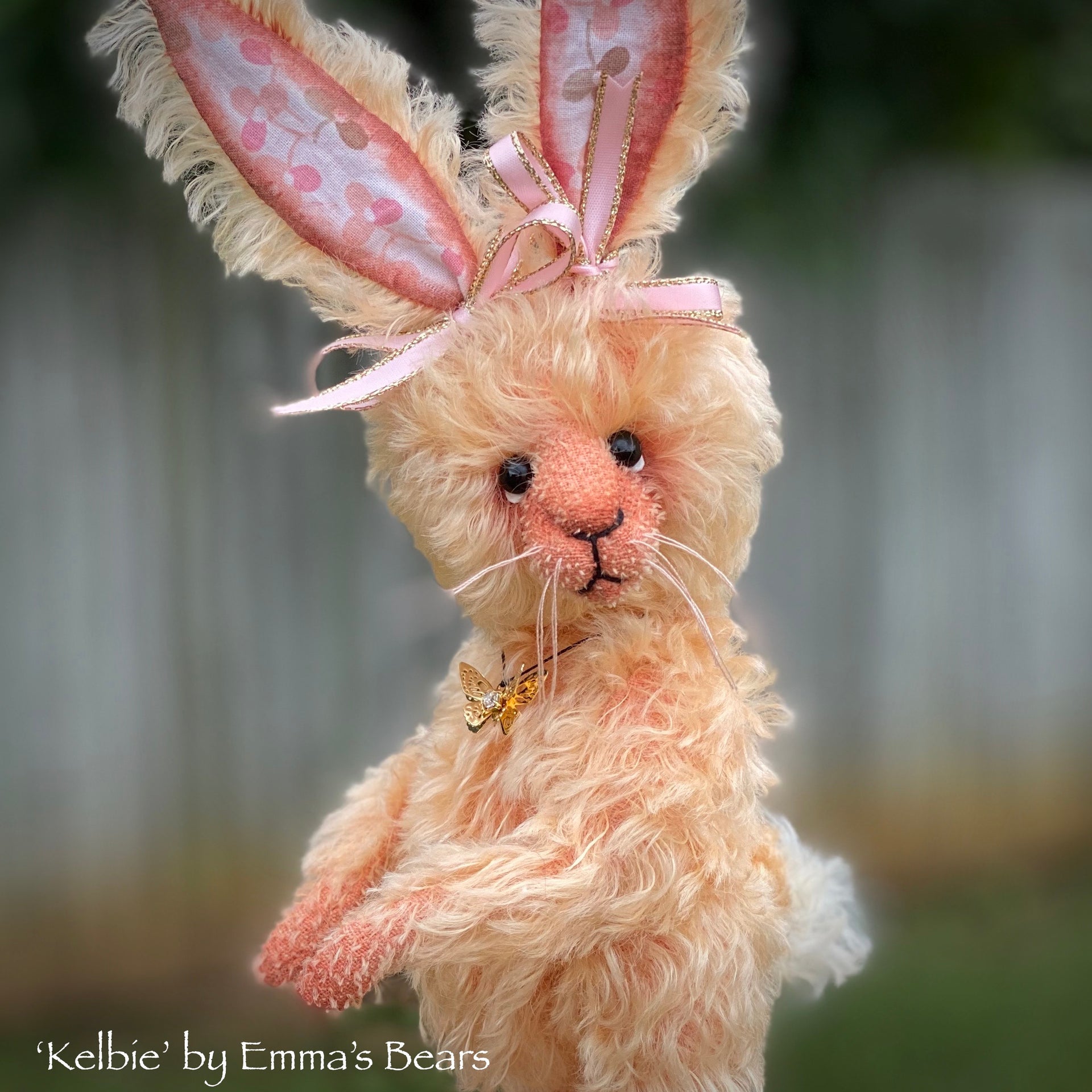 Kelbie - 8" Mohair Artist Bunny by Emma's Bears - OOAK