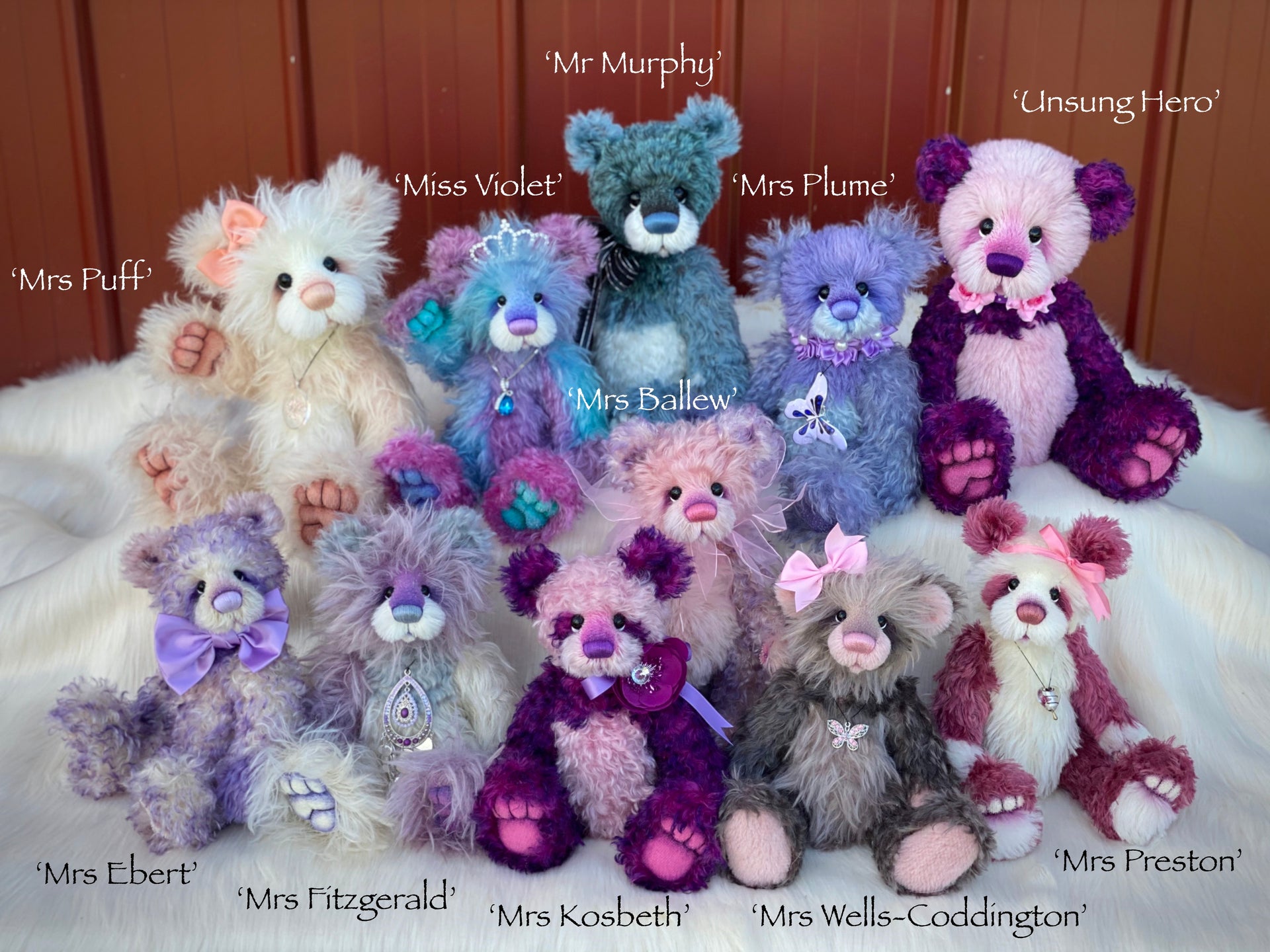 Unsung Hero - 14" Mohair and Alpaca Artist Bear by Emma's Bears - OOAK