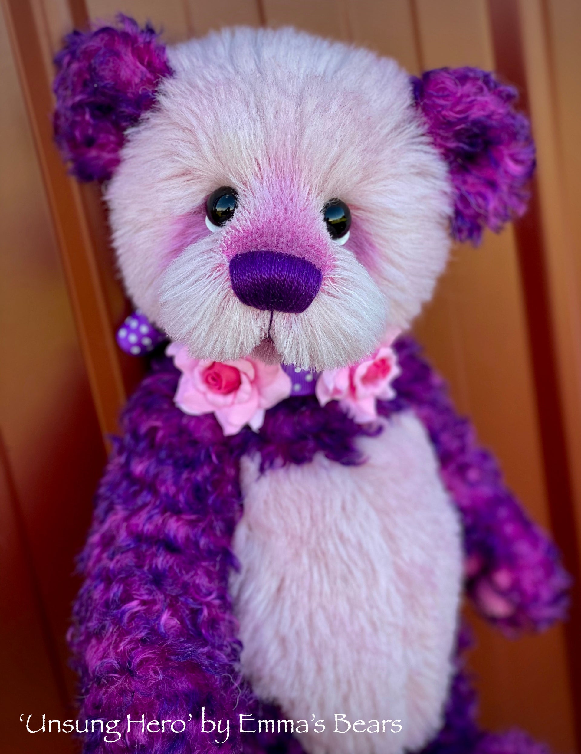 Unsung Hero - 14" Mohair and Alpaca Artist Bear by Emma's Bears - OOAK