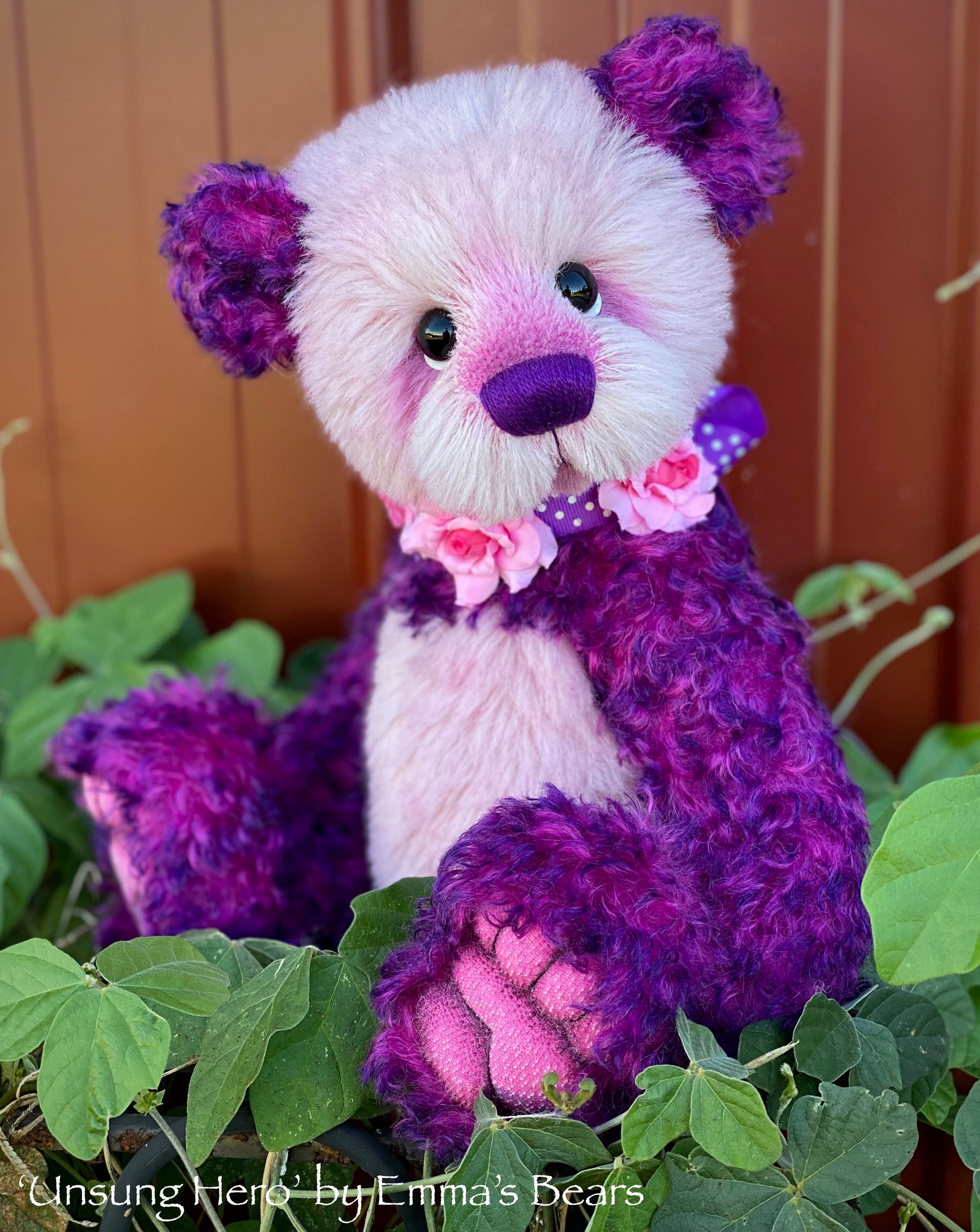 Unsung Hero - 14" Mohair and Alpaca Artist Bear by Emma's Bears - OOAK