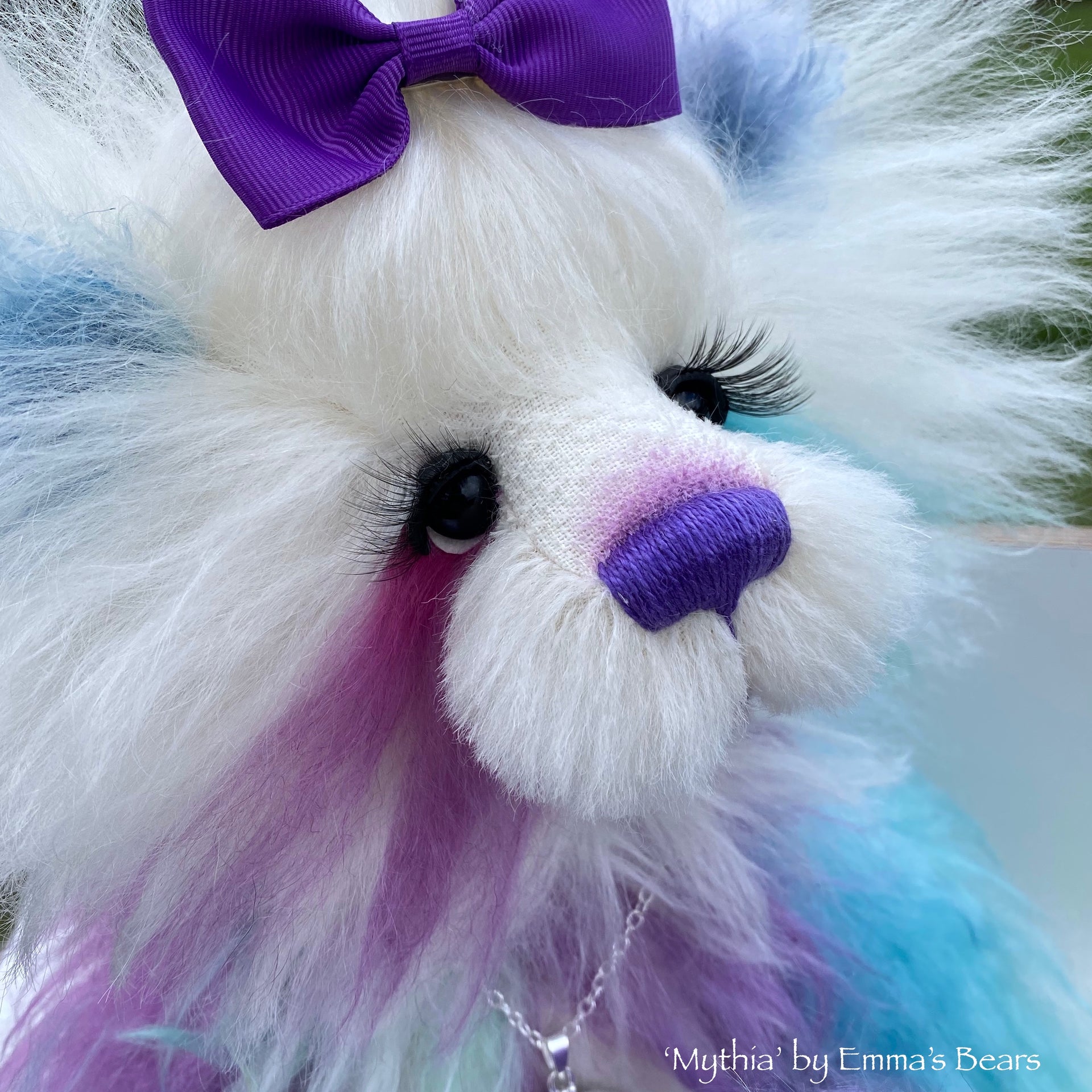 Mythia - 14IN hand dyed mohair bear by Emmas Bears - OOAK