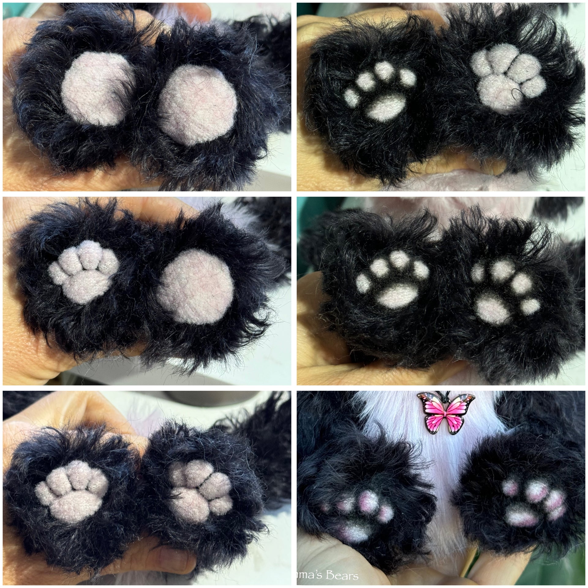 KITS - 7" Kumiko kid mohair and faux fur artist bear