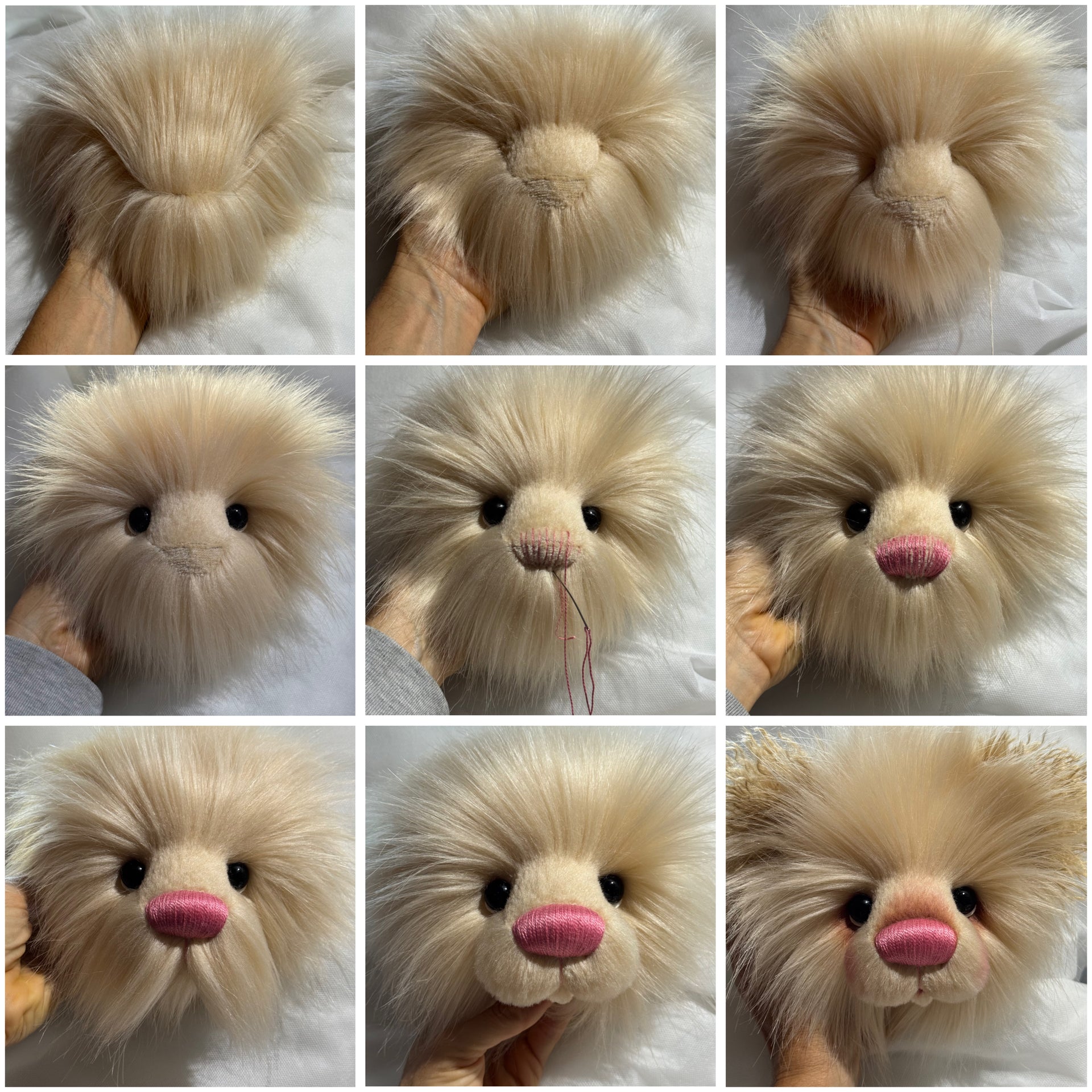KITS - 16" Edith faux fur bear