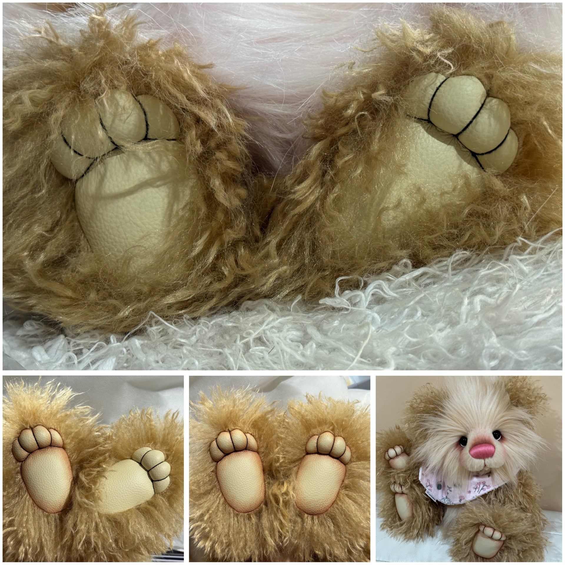 KITS - 16" Edith faux fur bear