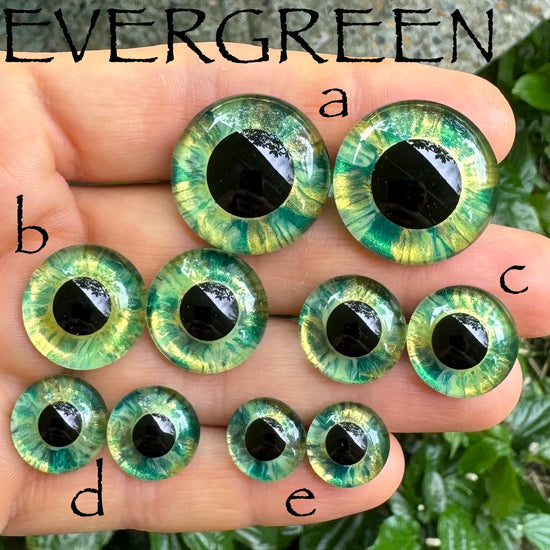 Hand Painted Eyes - Evergreen