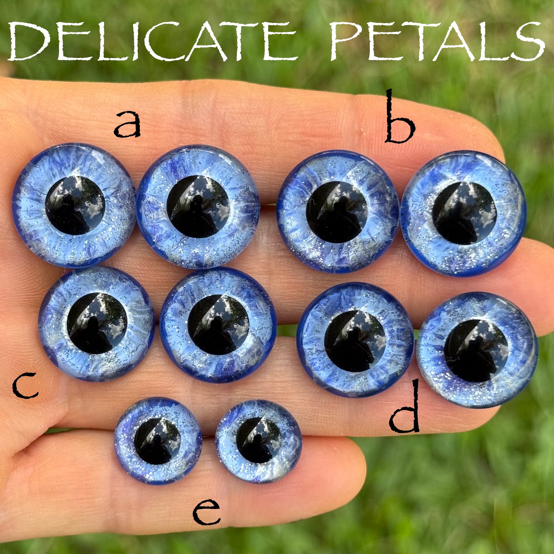 Hand Painted Eyes - Delicate Petals