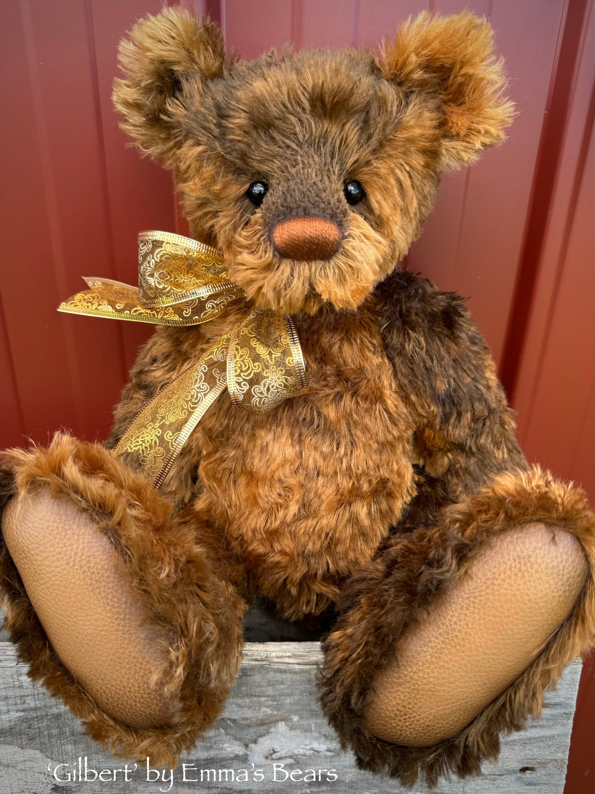 Gilbert - 17" mohair artist bear by Emma's Bears  - OOAK