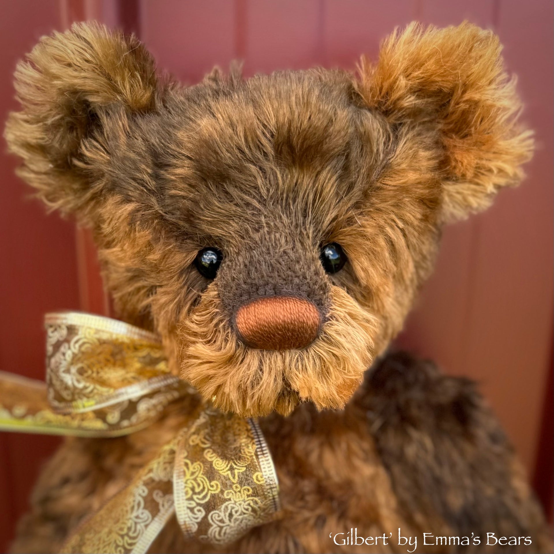 Gilbert - 17" mohair artist bear by Emma's Bears  - OOAK