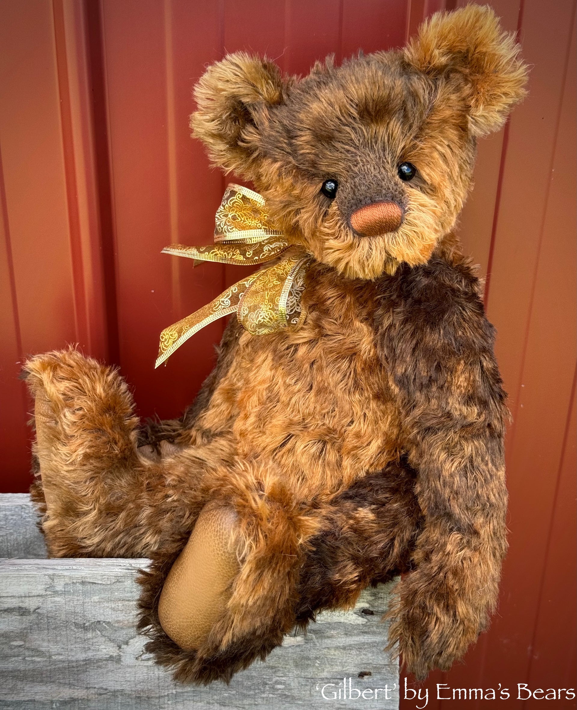 Gilbert - 17" mohair artist bear by Emma's Bears  - OOAK