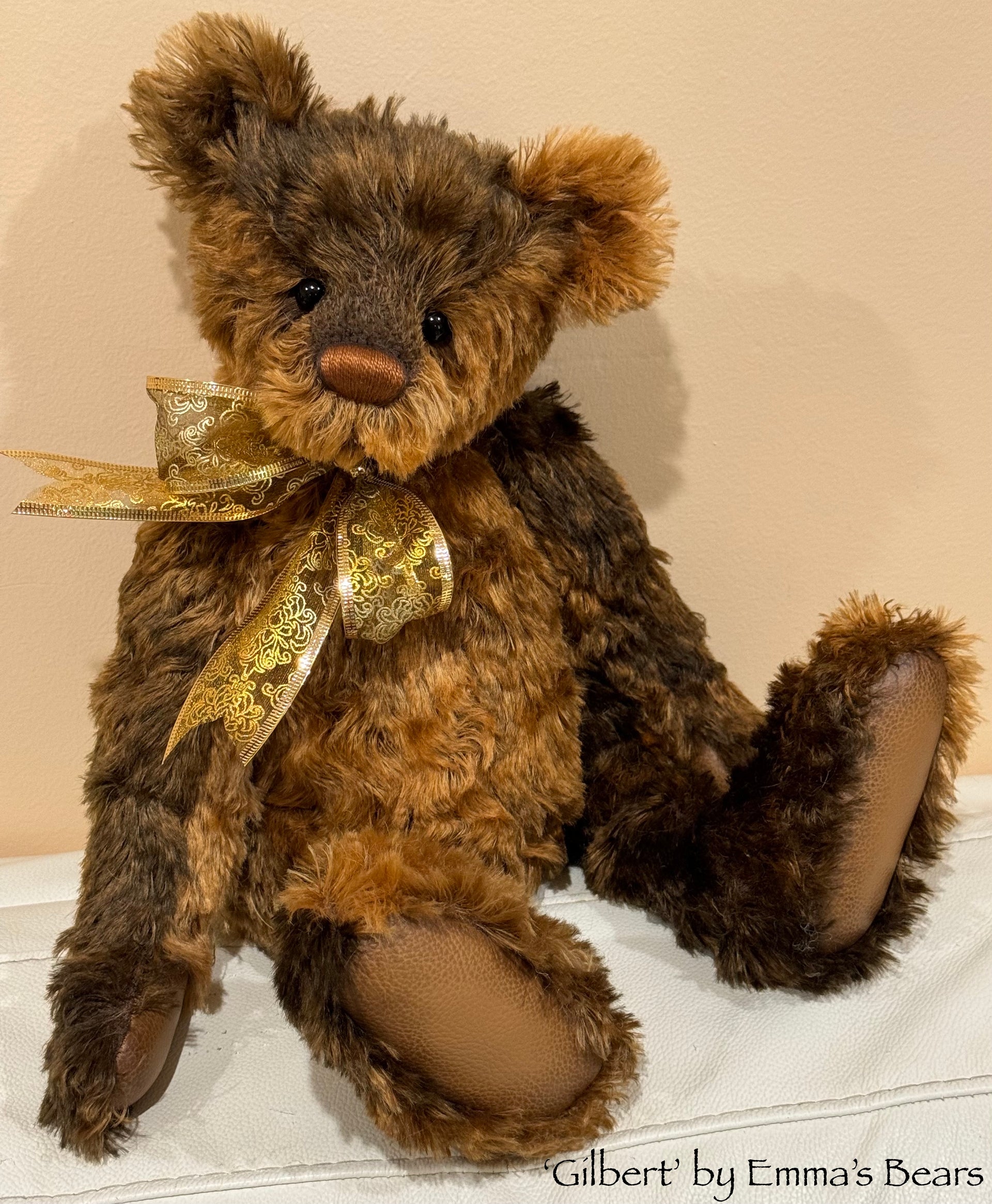 Gilbert - 17" mohair artist bear by Emma's Bears  - OOAK