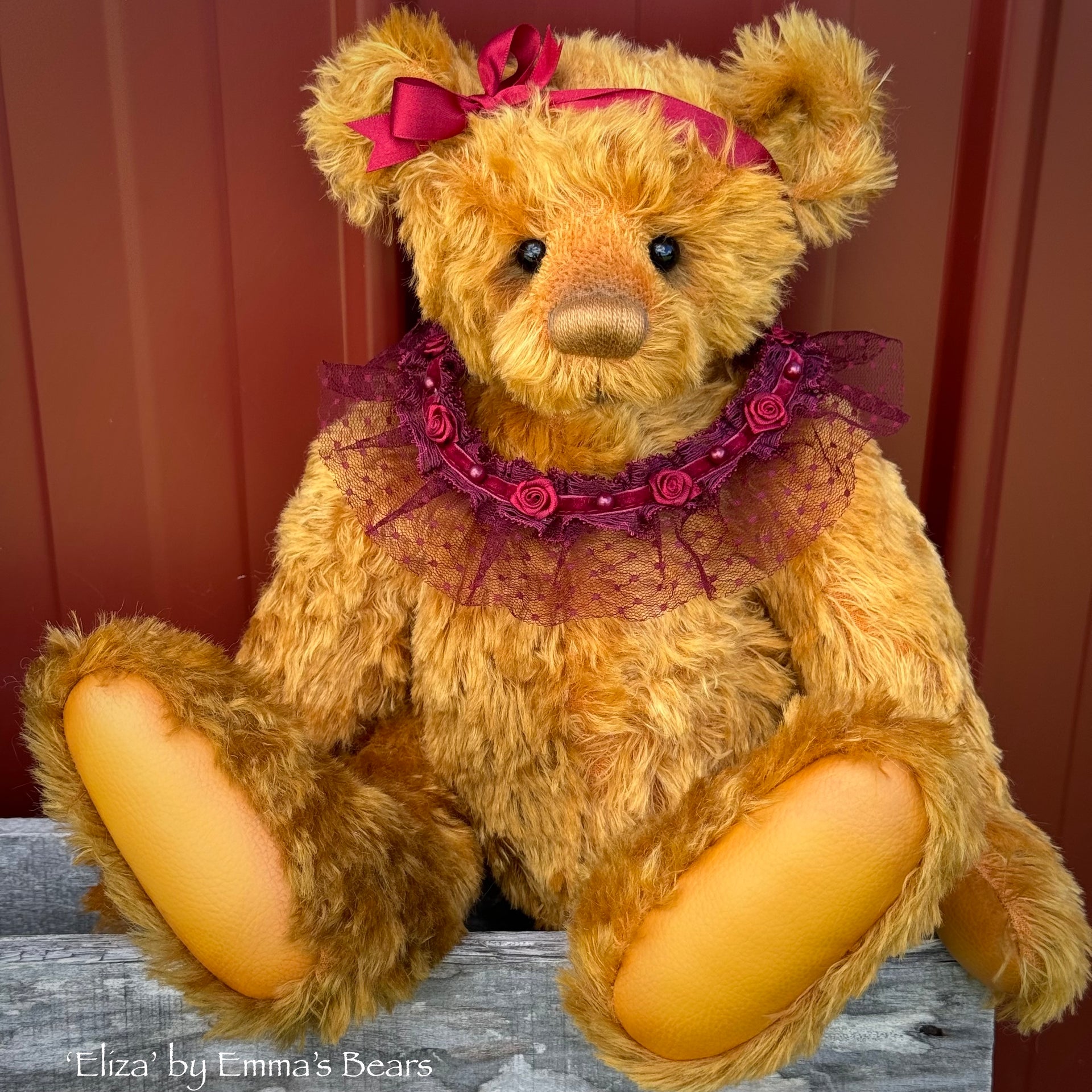 Eliza - 17" mohair artist bear by Emma's Bears  - OOAK