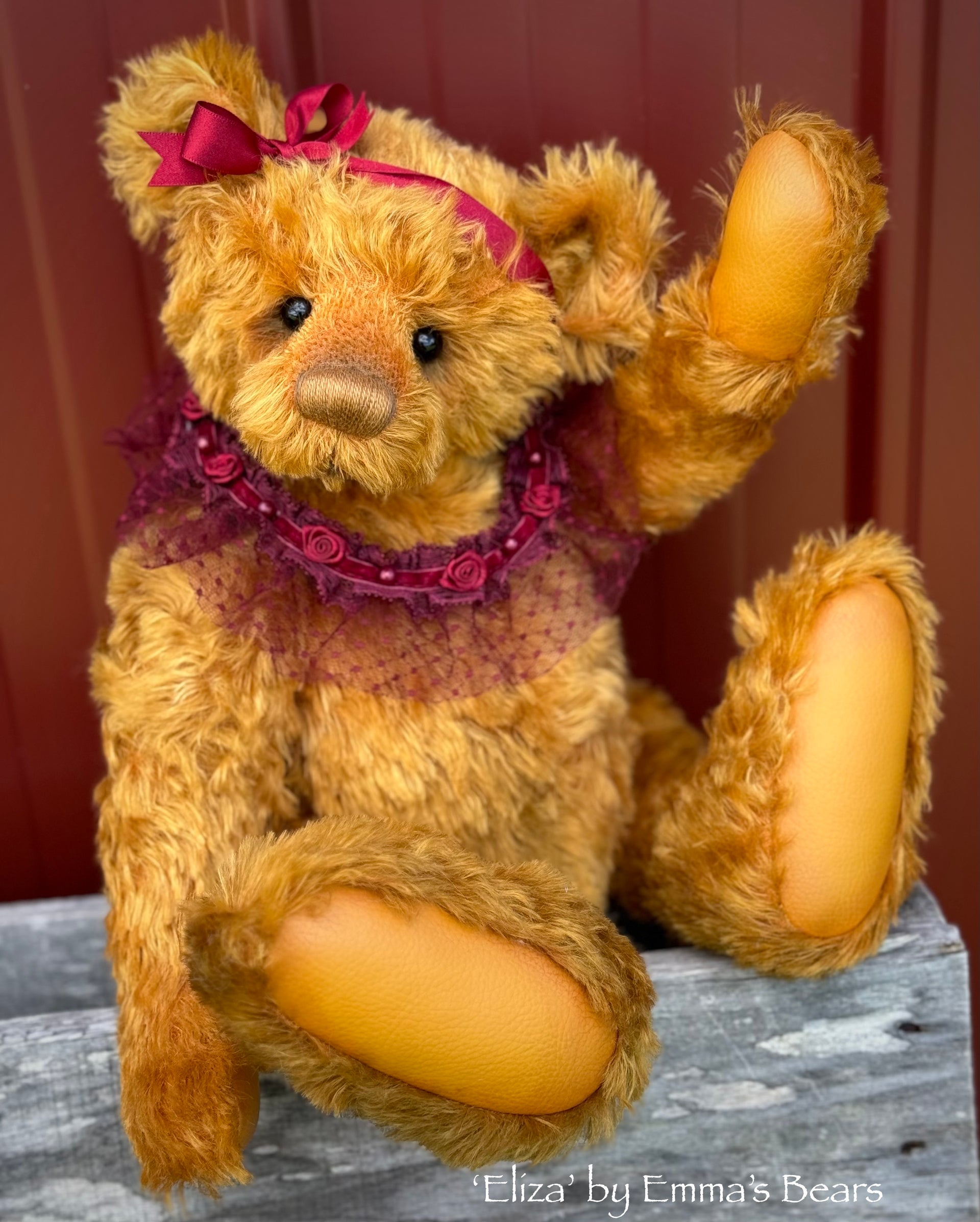 Eliza - 17" mohair artist bear by Emma's Bears  - OOAK