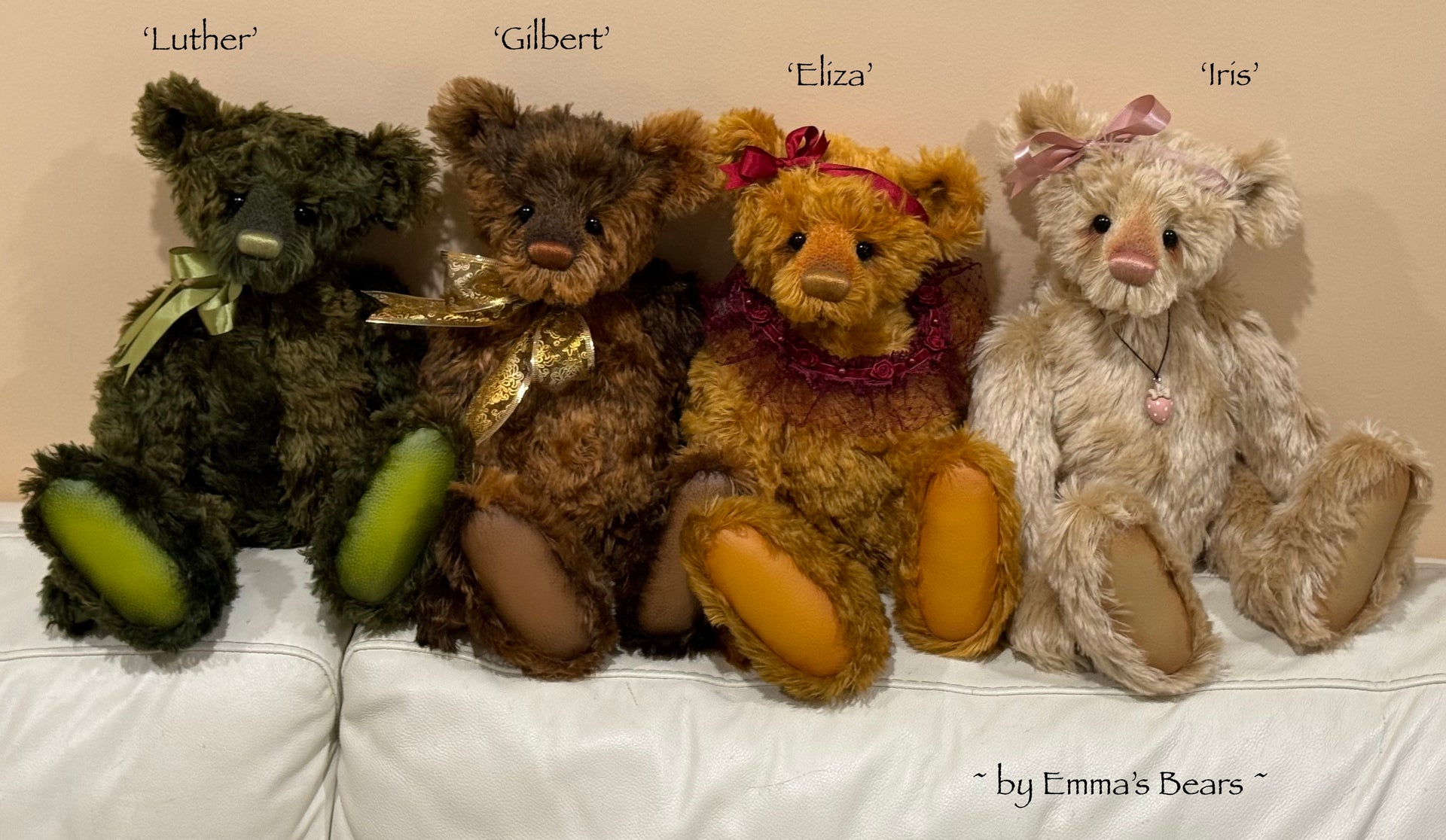 Gilbert - 17" mohair artist bear by Emma's Bears  - OOAK