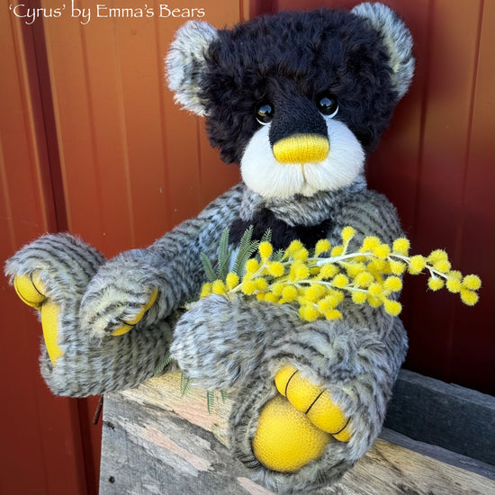 Cyrus - 15in MOHAIR and ALPACA Artist Bear by Emmas Bears - OOAK