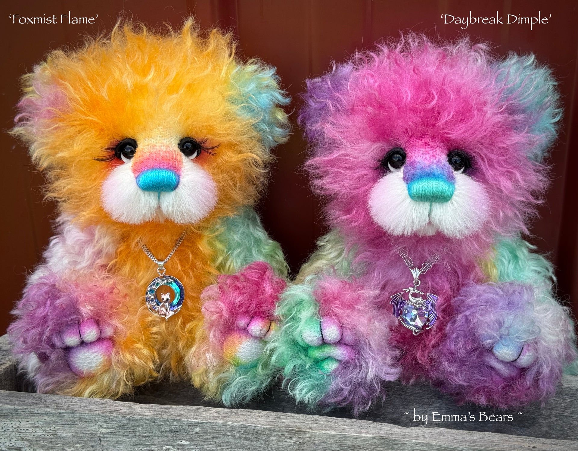 Curlylocks Mohair - Hand Dyed Rainbow - Fat 1/8m - JUL027