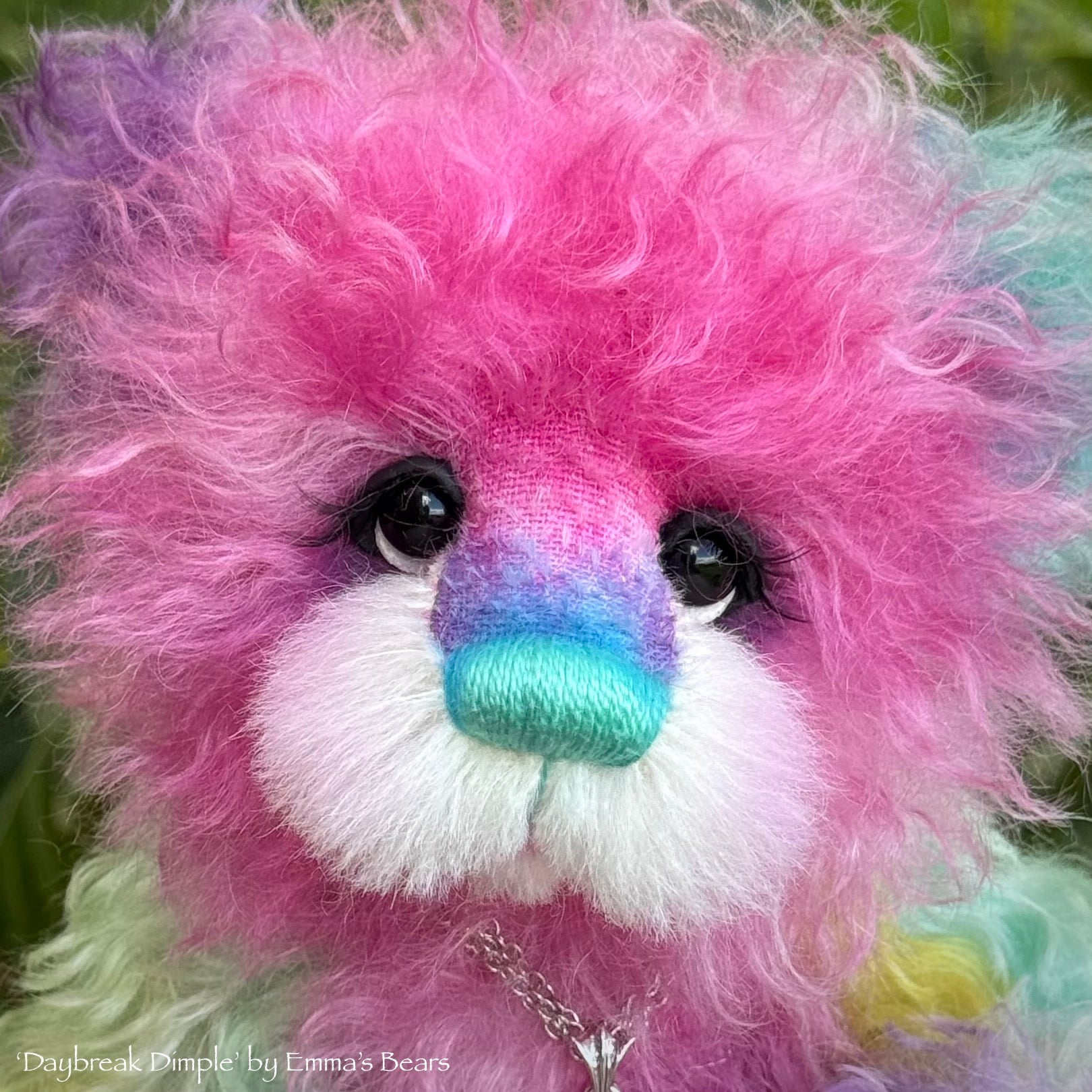 Daybreak Dimple - 9" Hand-dyed Mohair Artist Bear by Emma's Bears - OOAK