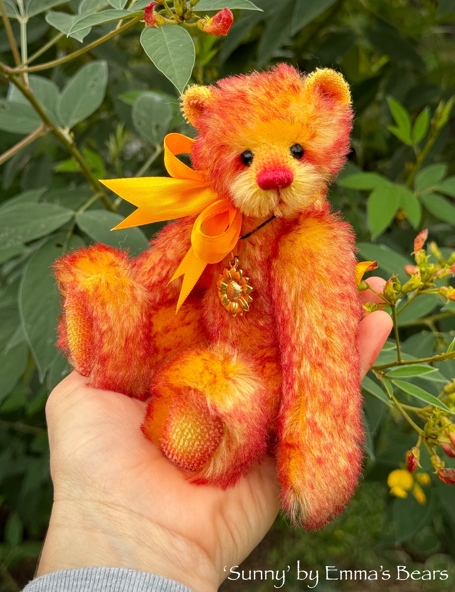 Sunny - 8" Two Tone Mohair Artist Bear by Emma's Bears - OOAK