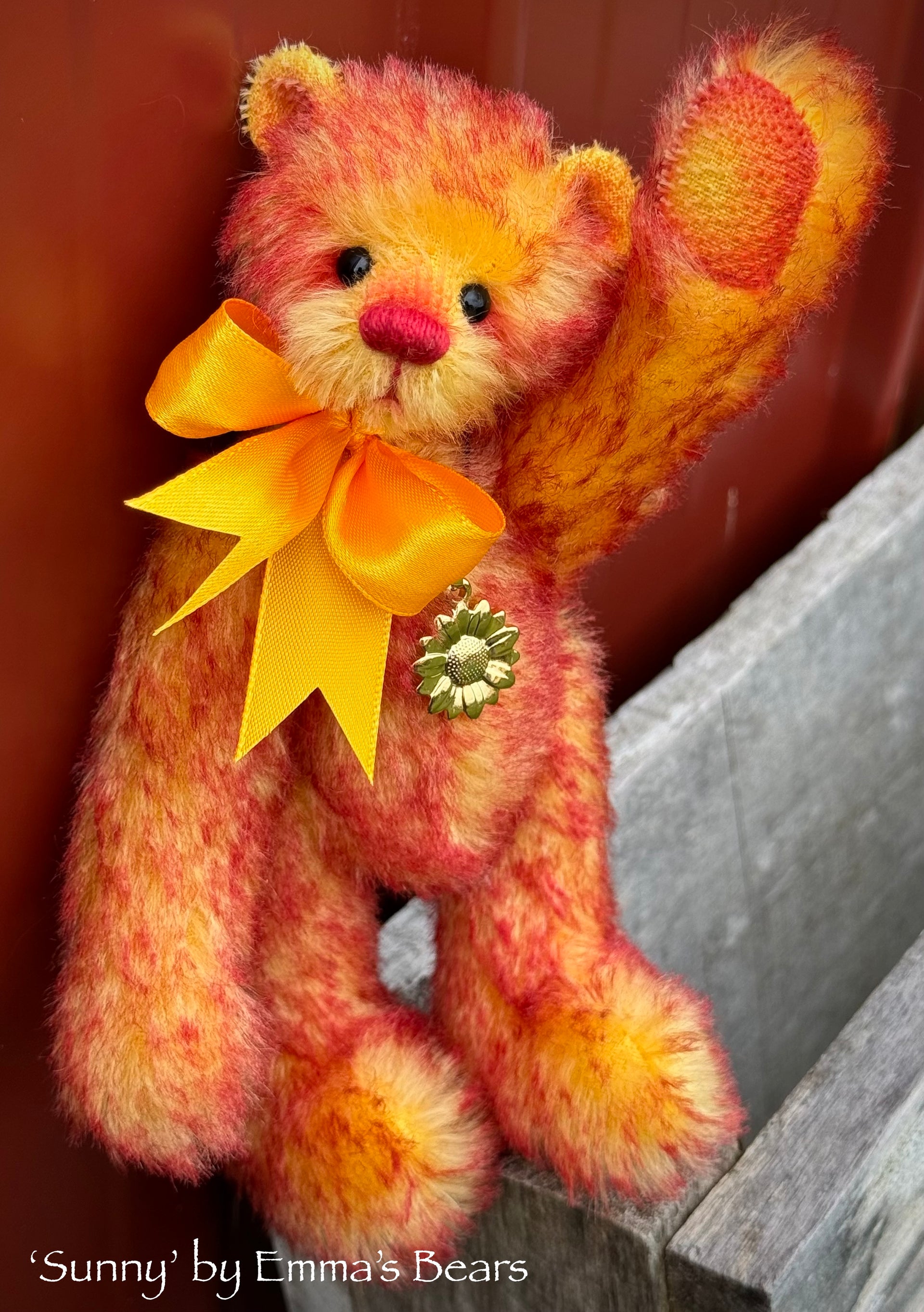 Sunny - 8" Two Tone Mohair Artist Bear by Emma's Bears - OOAK